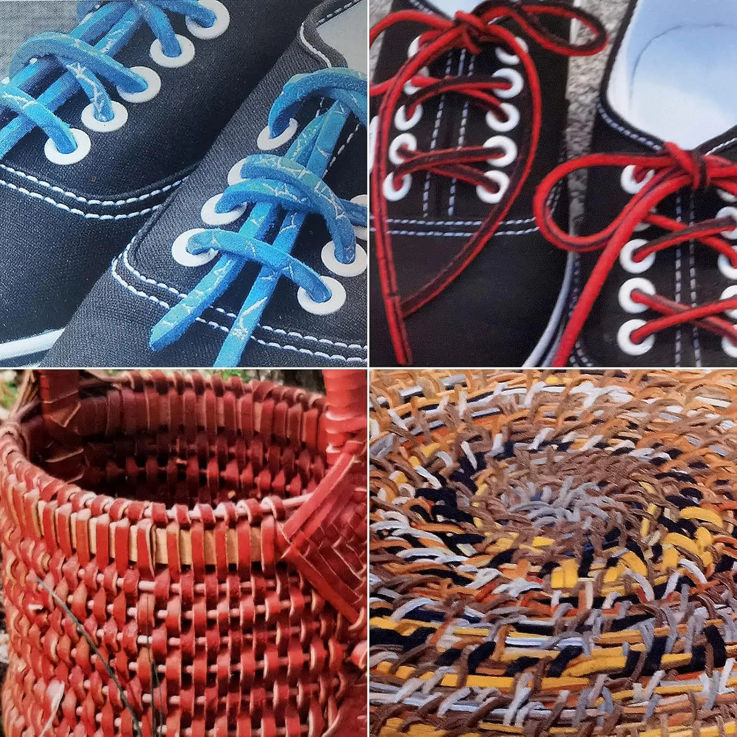 Leather Shoelace Boot Lace Boat Shoe Lacing Kit – 72 Inches Long 3.2mm (1/8″) Wi