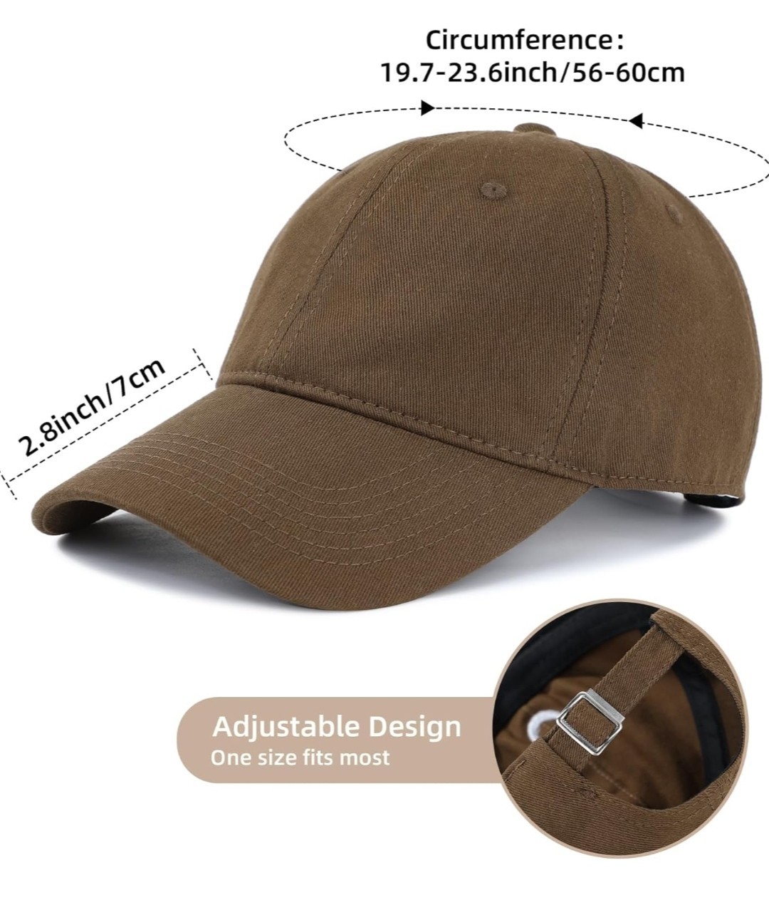 Unisex Dad Hat Classic Baseball Cap Women Men Teens Adjustable Cotton Workout…