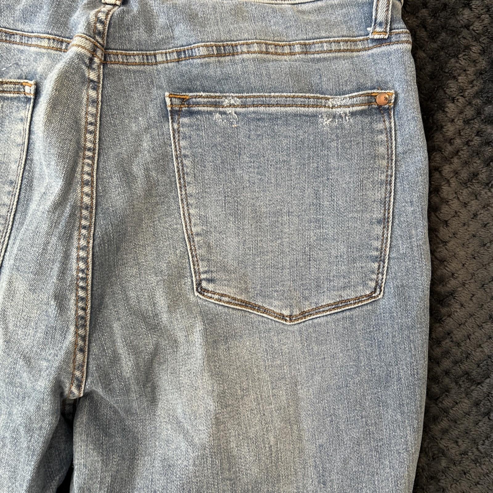 Judy Blue Jeans Control Top Skinny Distressed Jeans Pockets Size 18W Reg Womens