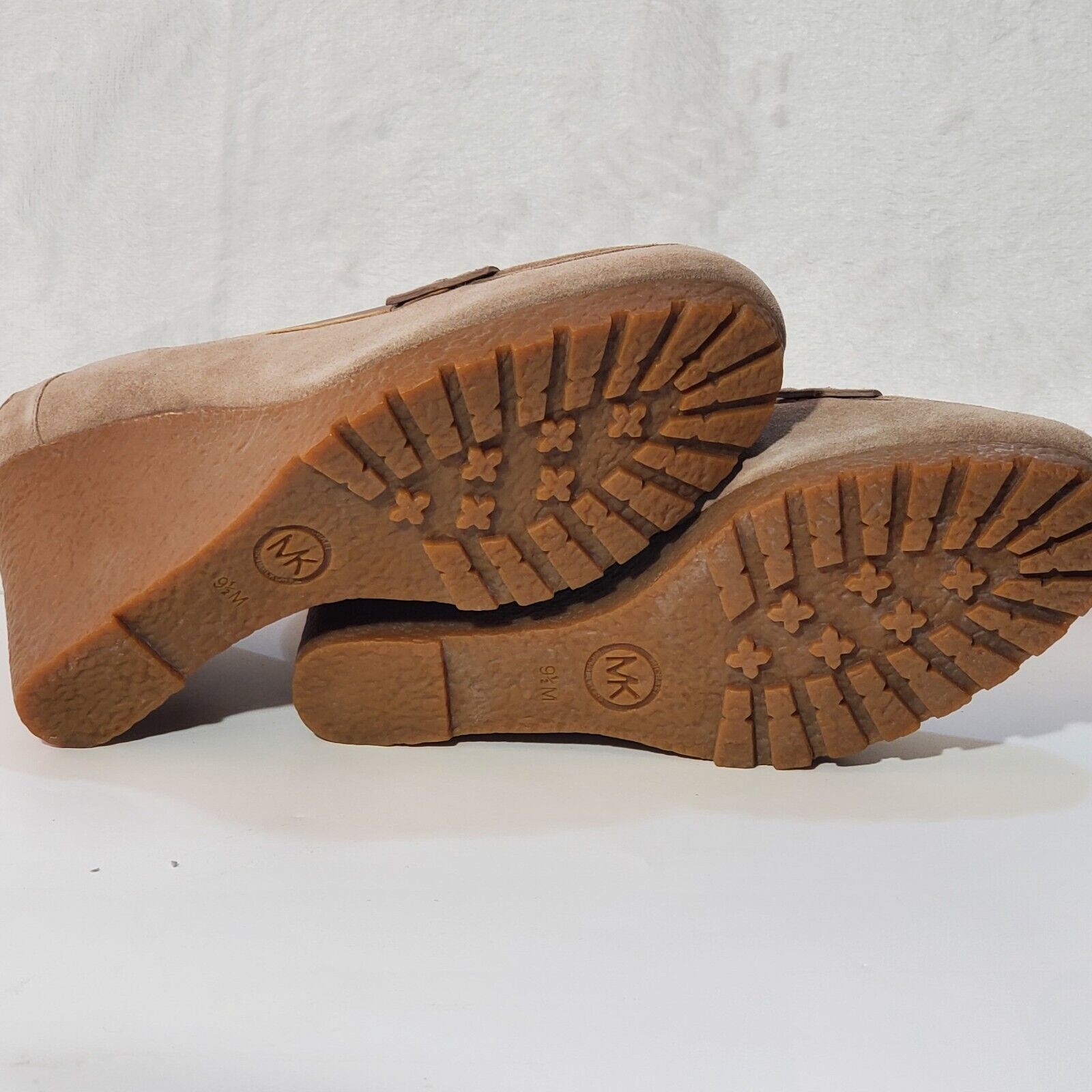 MICHAEL Michael Kors Rory Loafer Wedges Women’s 9.5M Taupe Suede