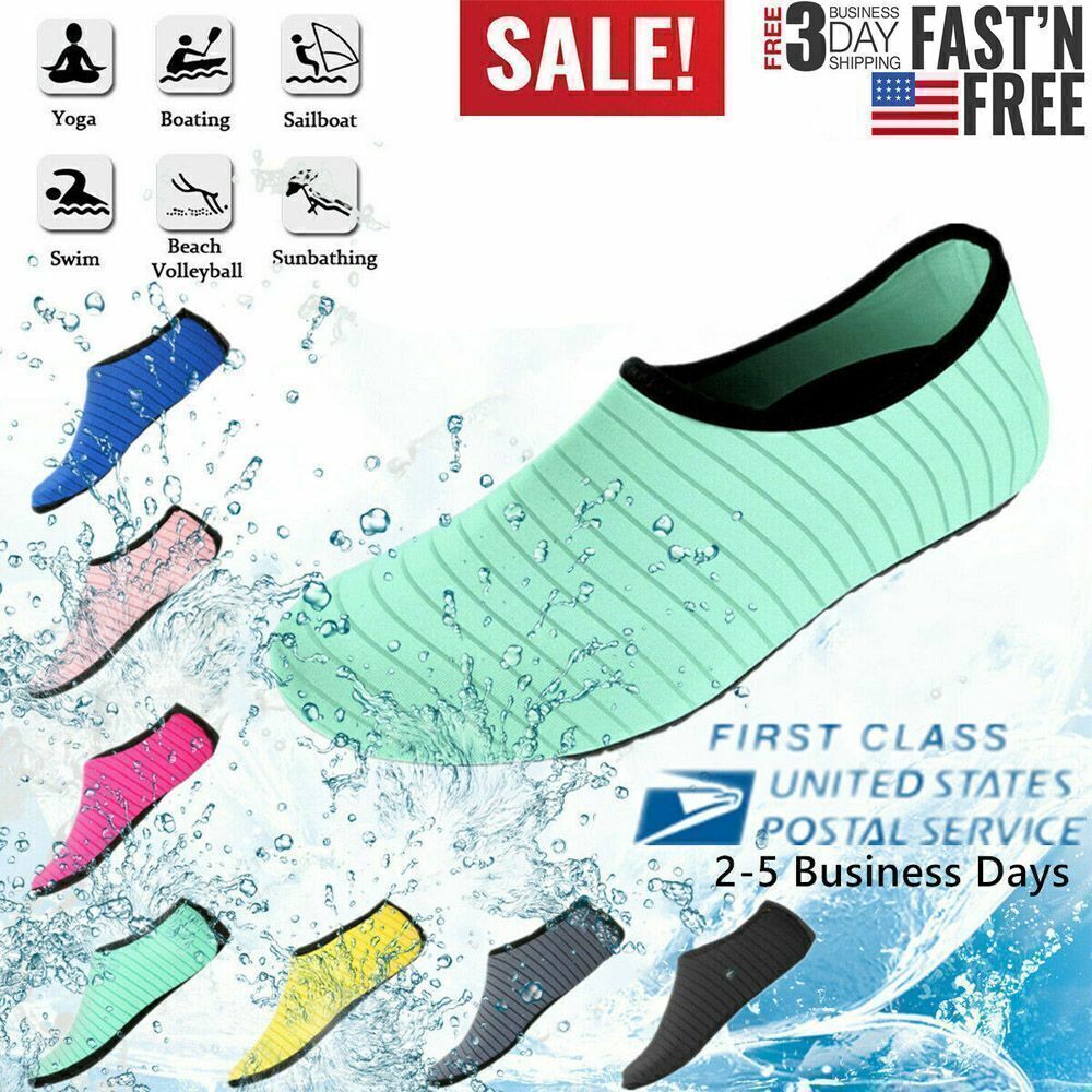 Water Socks Barefoot Skin Shoes Quick-Dry Aqua Beach Water Swim Sports Vacation