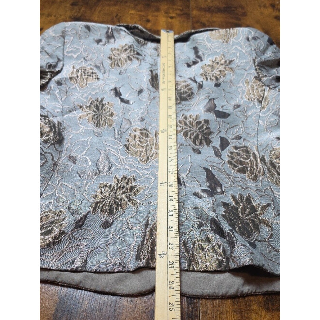 ARMANI COLLEZIONI | Metallic Floral Brocade Italy Structured Blazer Jacket | 14