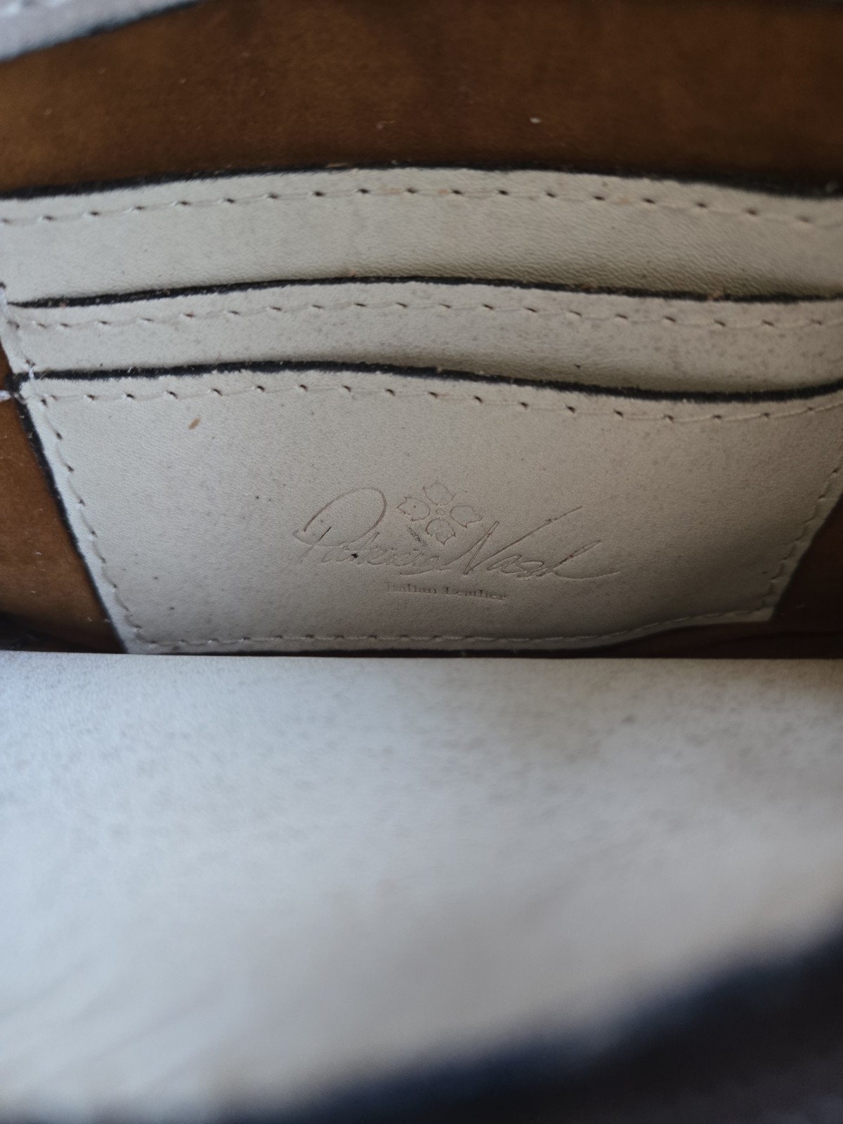 patricia nash wallet tooled White 7.75×5.5×2