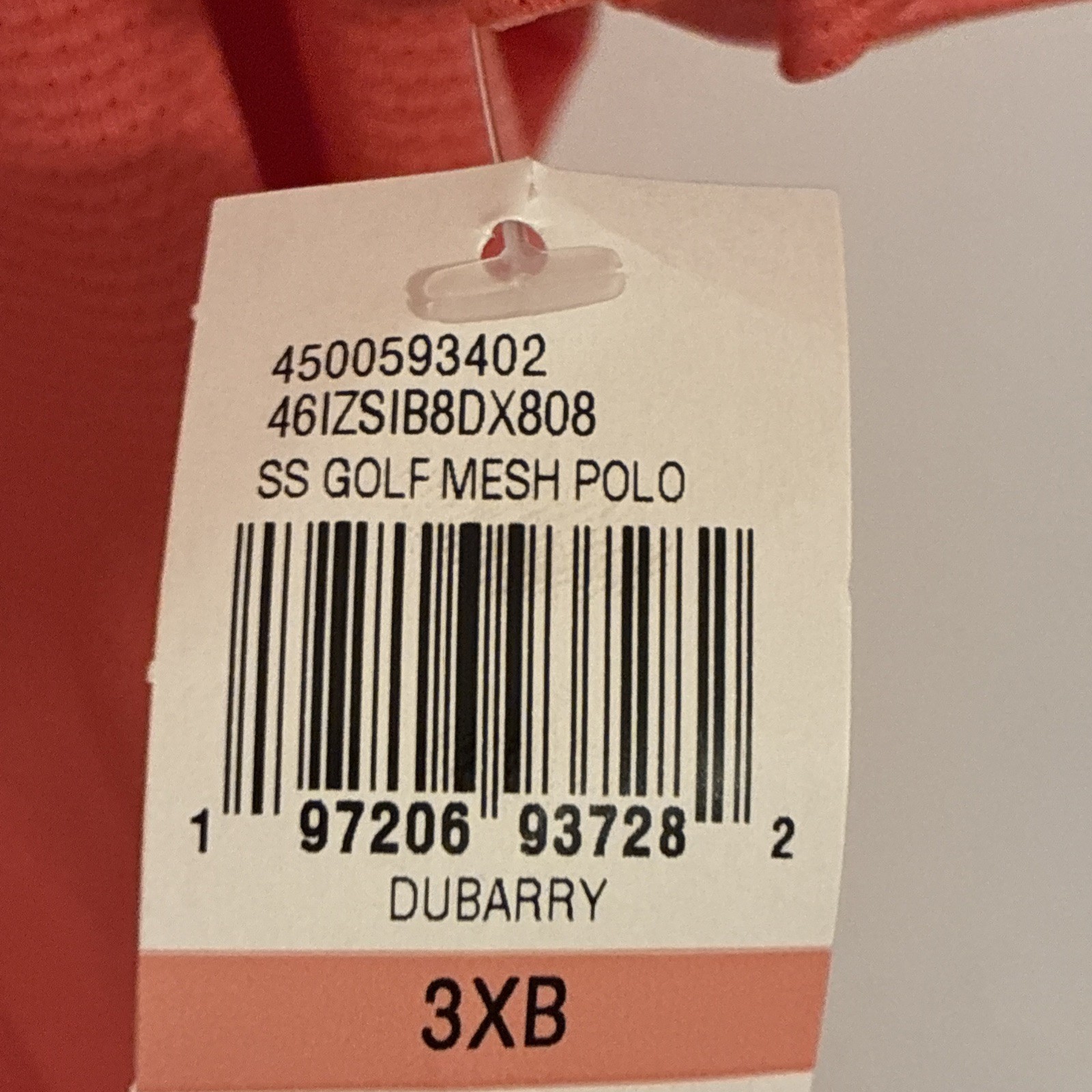NWT Izod Swingflex Elite Short Sleeve Golf Polo Men’s Polyester Orange Size 3XB