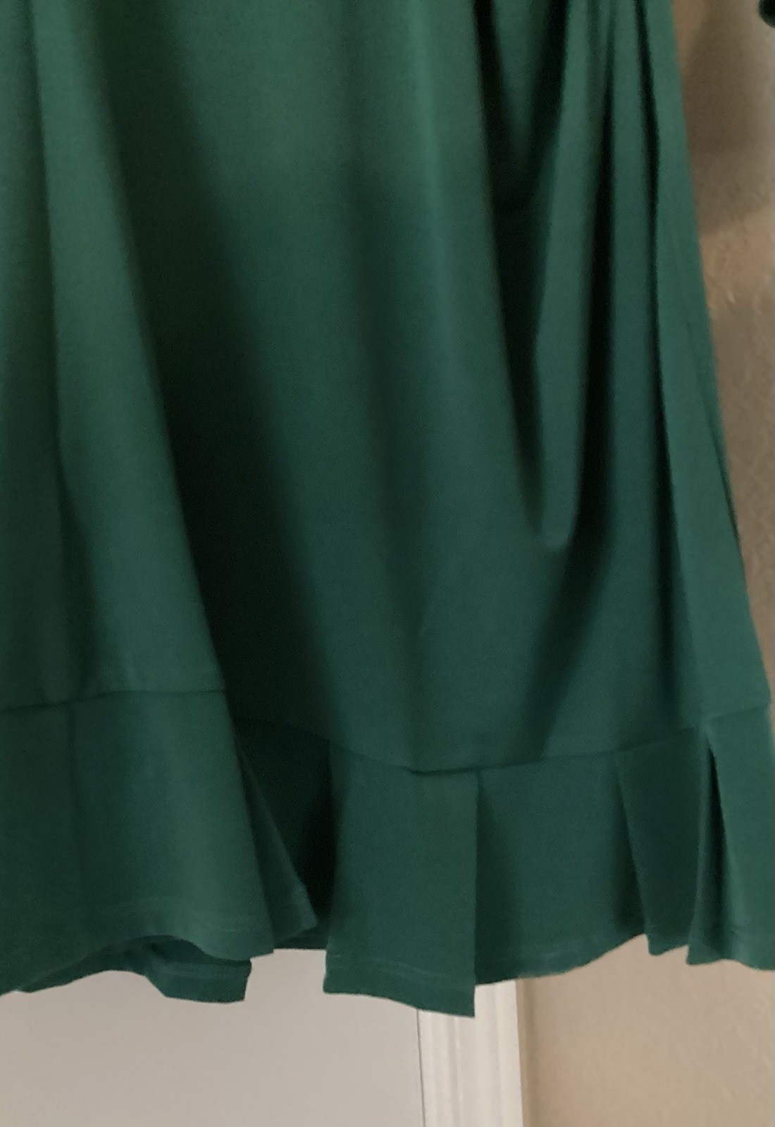 BCBGeneration Green Ruffled Mini Dress Size XXS 3/4 Sleeves