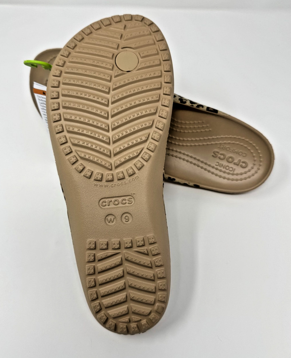 CROCS Kadee II LEOPARD Flip-Flop 202398-98R Women’s 8 – NEW + FAST SHIP