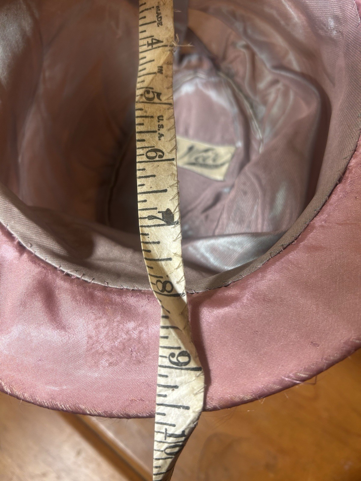 Antique Edwardian Early 1920s Cloche Slouch Hat Flapper Art Deco Betsy Weir