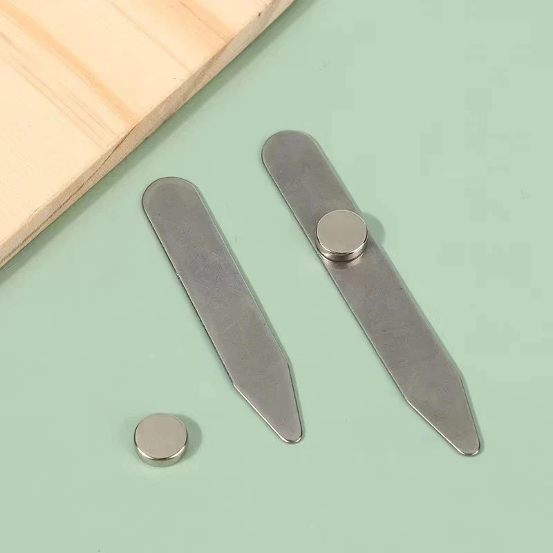 3 Size Metal Collar Stays Set Stainless Steel Shirt Collar Stiffeners Support