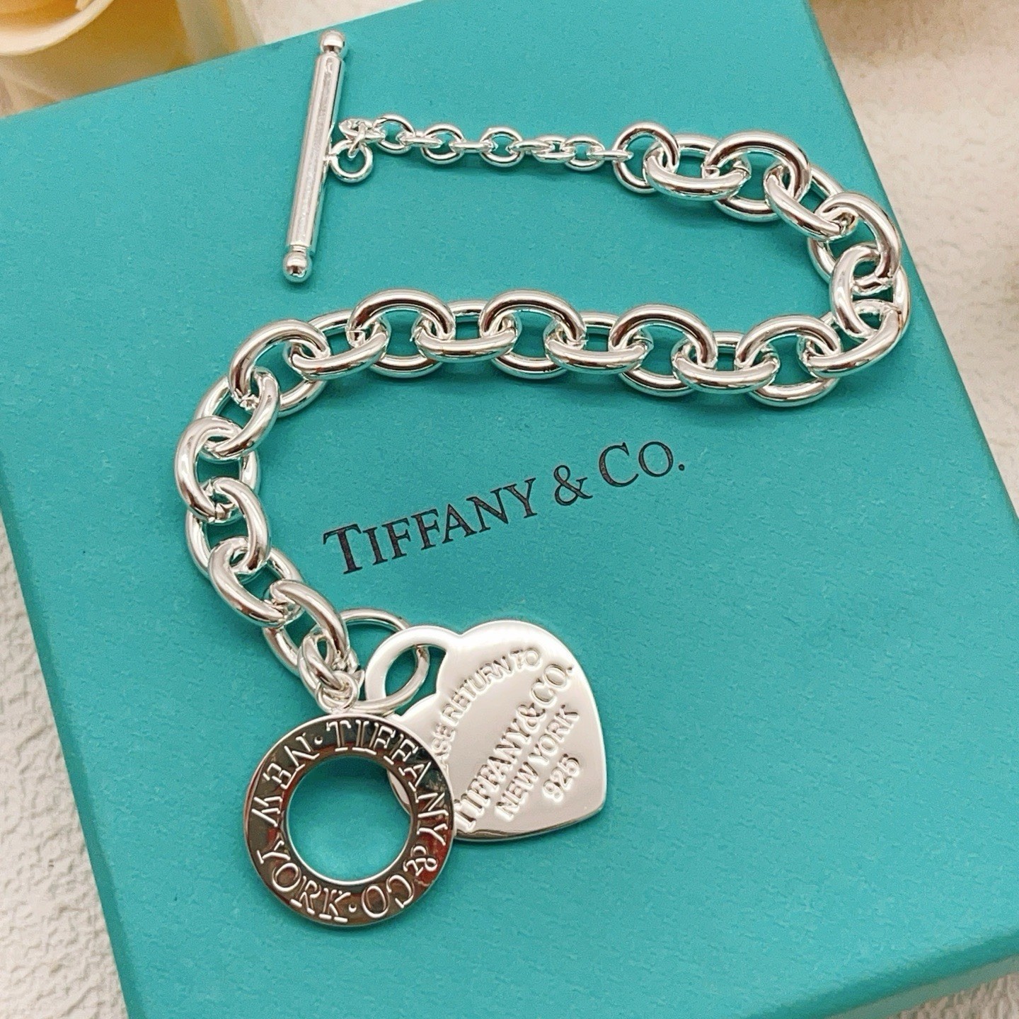 Tiffany & Co Return to Tiffany Heart Tag Toggle Necklace
