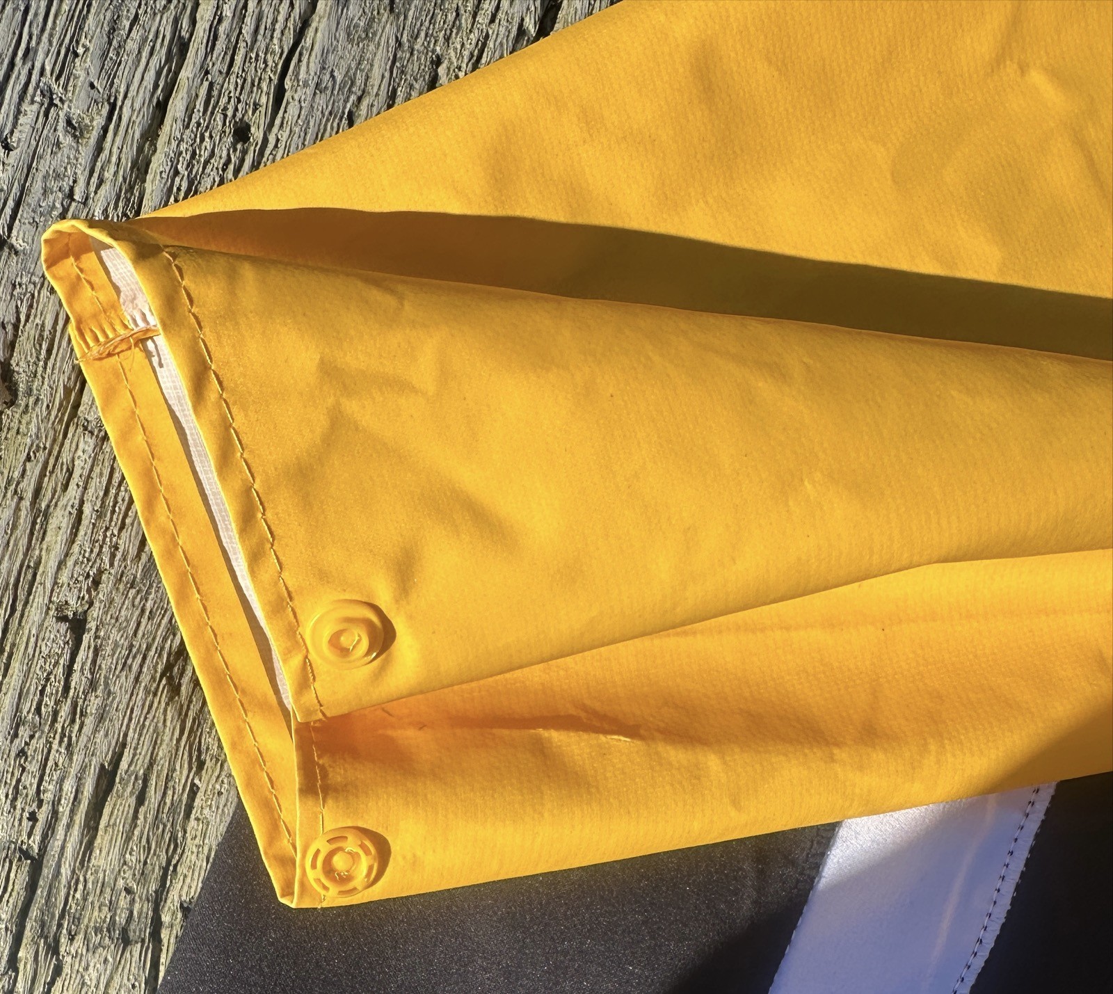 Unisex Yellow PVC Polyester Hooded Jacket Sowester Sea Jacket Labelled XL