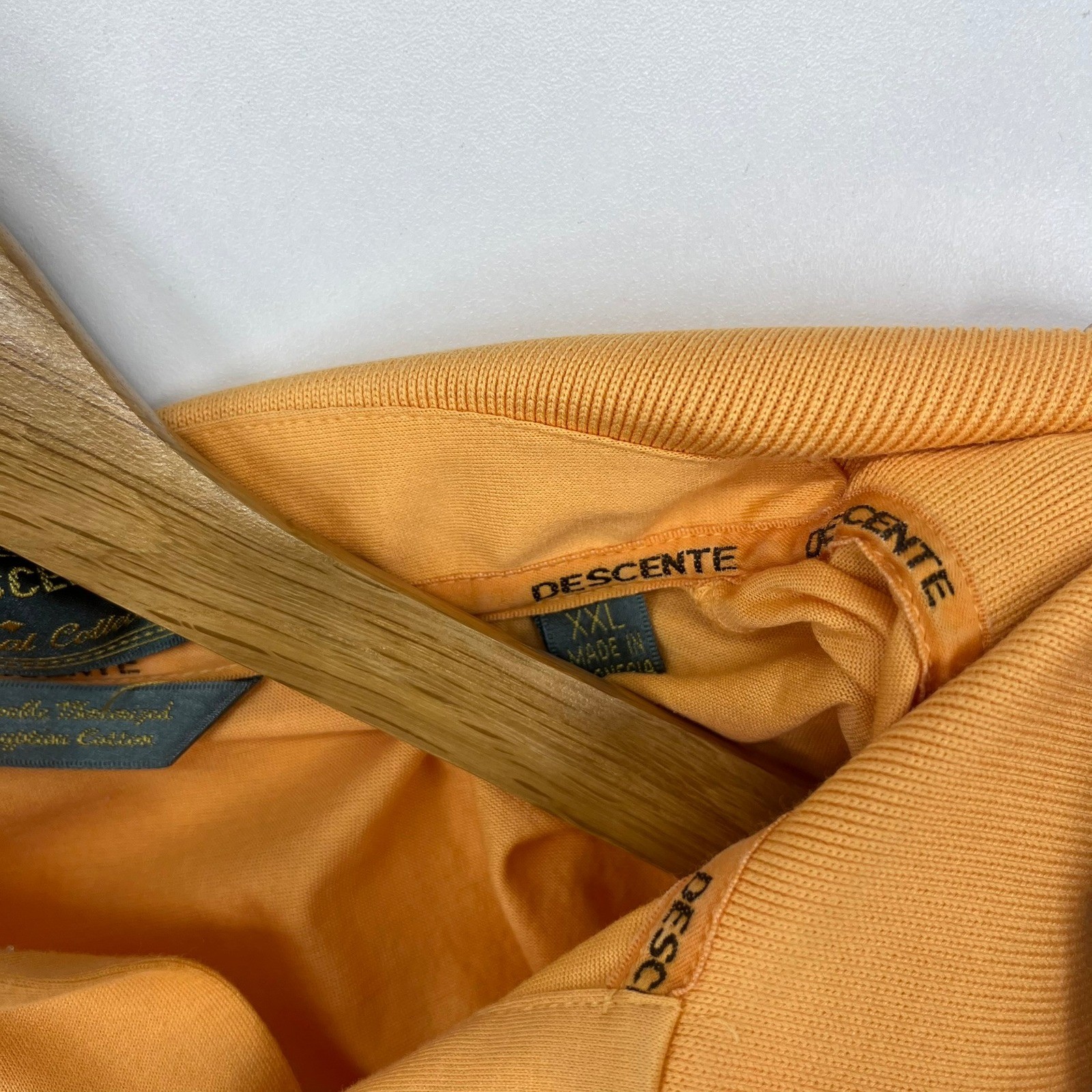 Descente International Collection Mens XXL Orange Kapalua Egyptian Cotton Polo