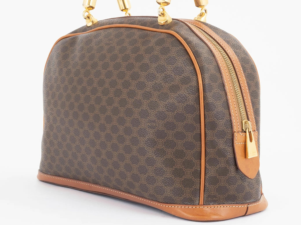 CELINE Macadam MC97 Tote PVC / Leather Brown Unisex Bag #URB376