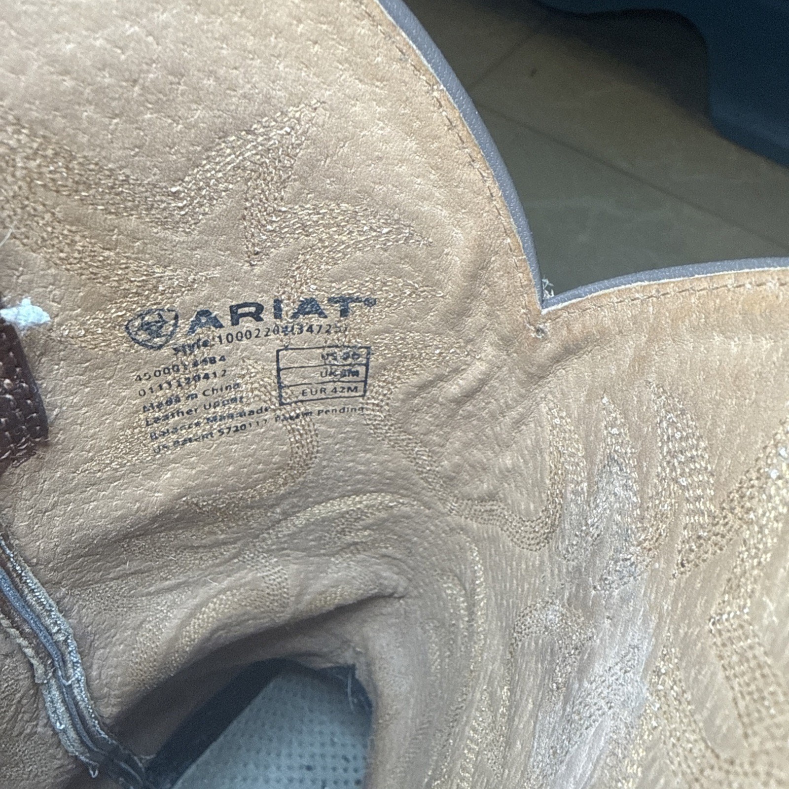 Ariat Heritage R Toe Western Cowboy Boots Men’s 9D Brown 10002204