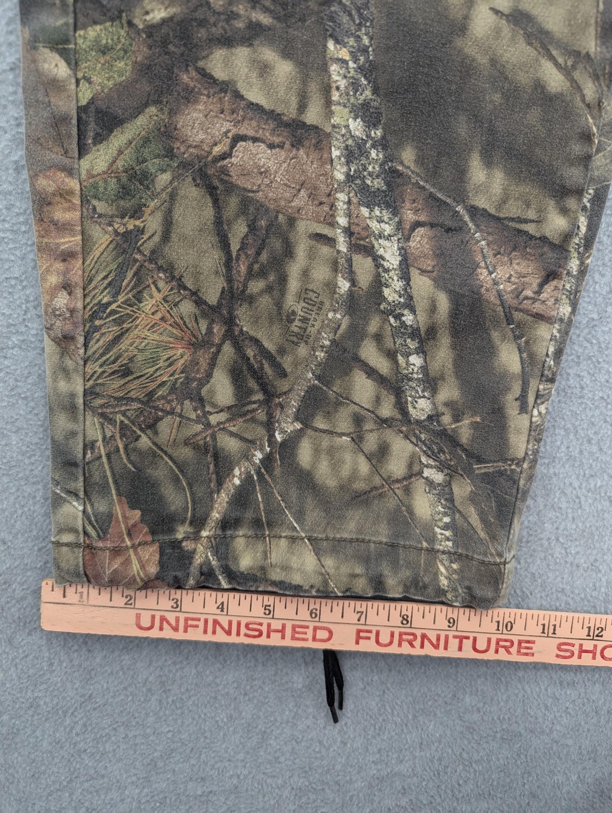Mossy Oak Cargo Pants Mens 2XL 44-46 Brown Camo Elastic Waist Hunting Outdoor
