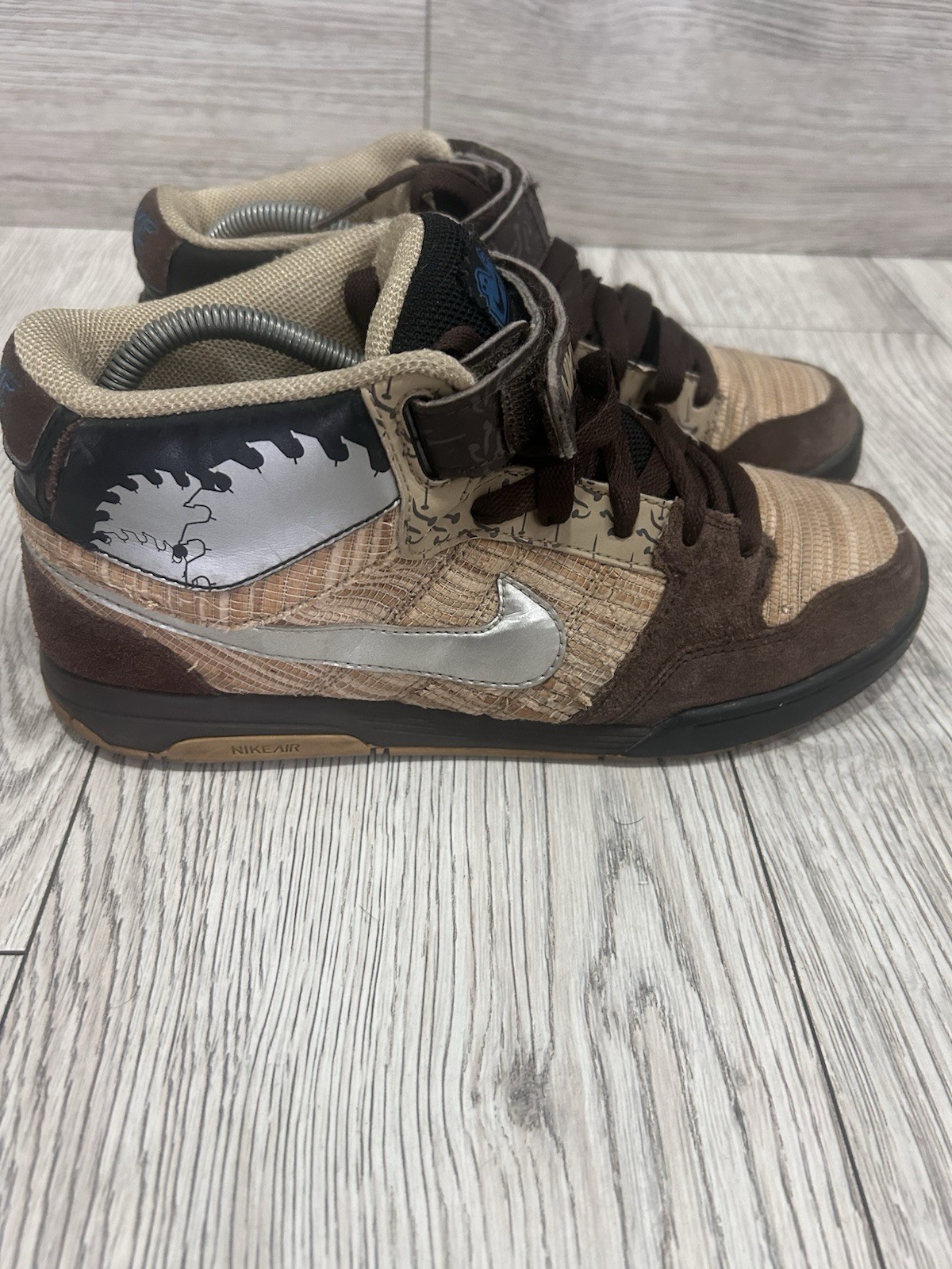 Nike 6.0 Mogan Mid Premium “Woody” Shoes Men’s U.S. Size 8 Brown Sneakers