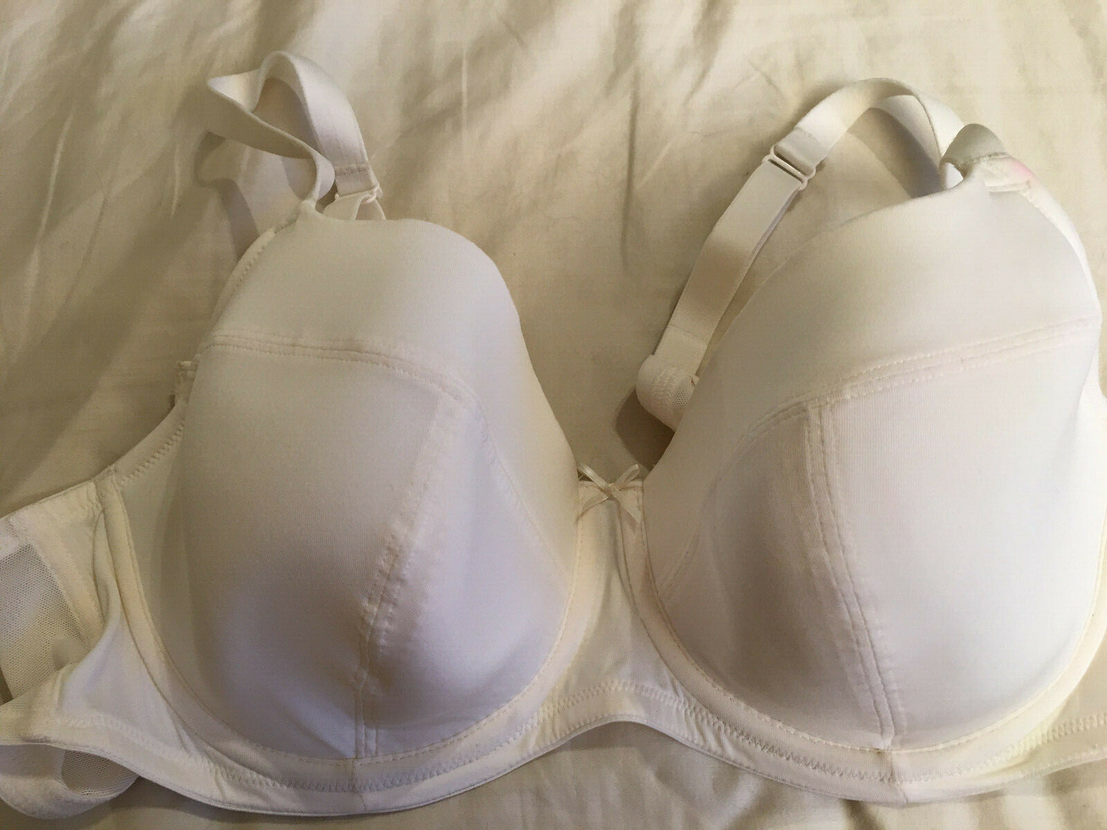 Cacique Lane Bryant pretty bright white bra 42C SWEET 😛 READ