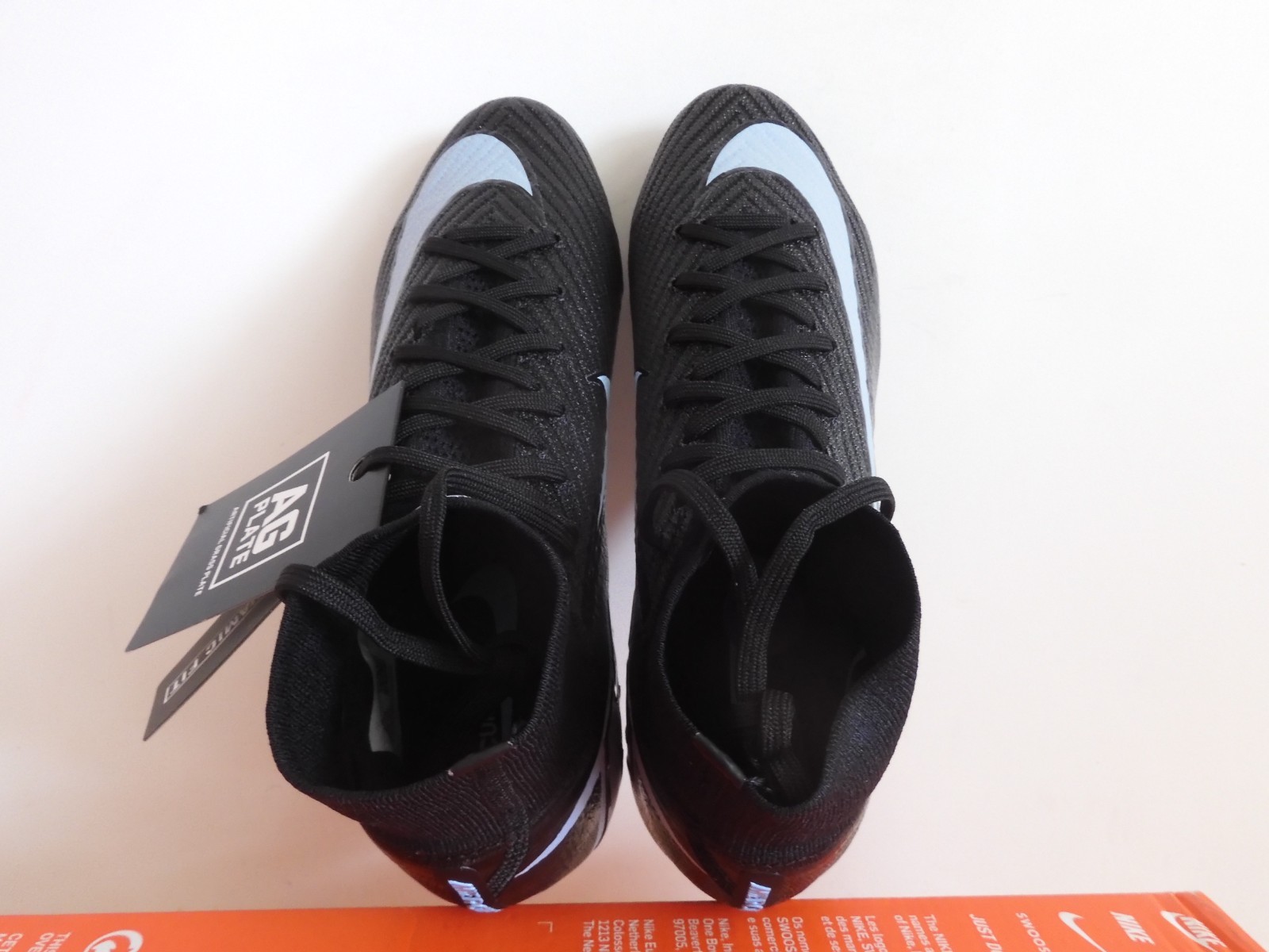 Nike Zoom Mercurial Superfly 10 Elite Ag Pro Black-Ice Blue Sz 6.5 [FQ8339-001]