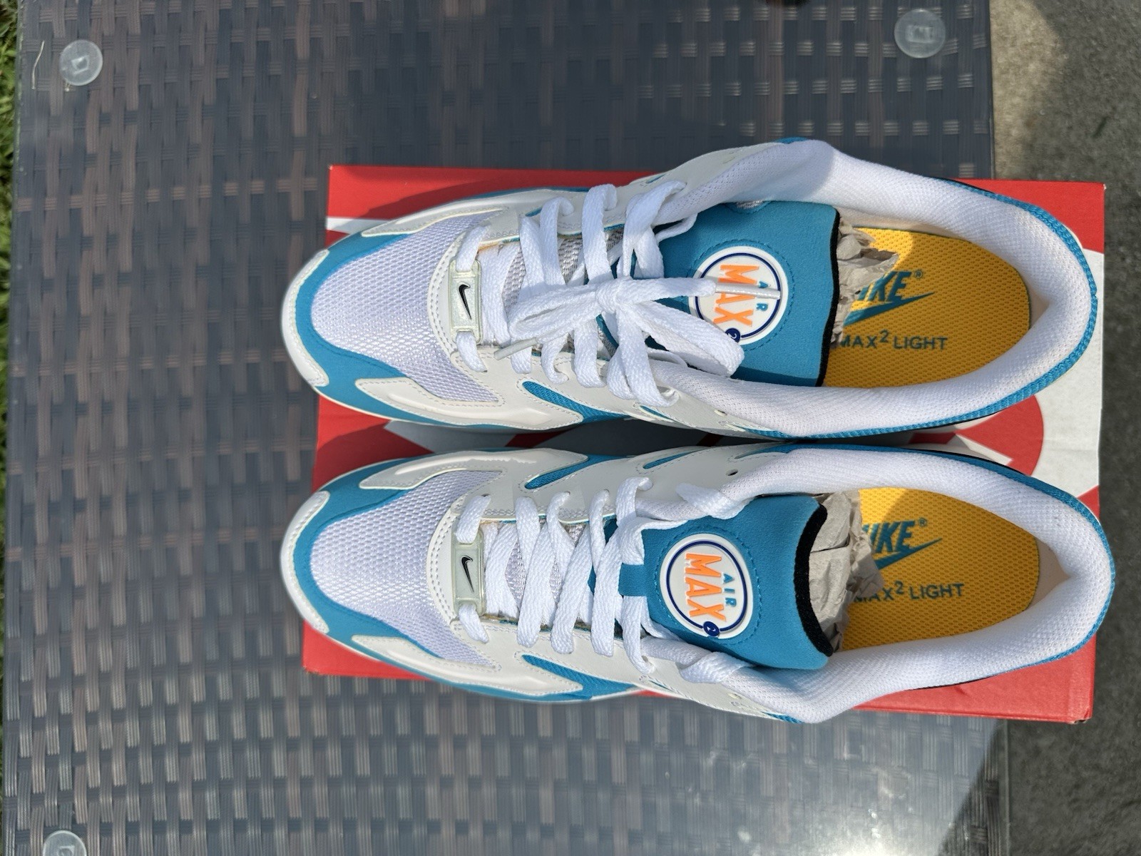 Nike Air Max2 Light OG Blue Lagoon White/Black/Blue AO1741-100 2019