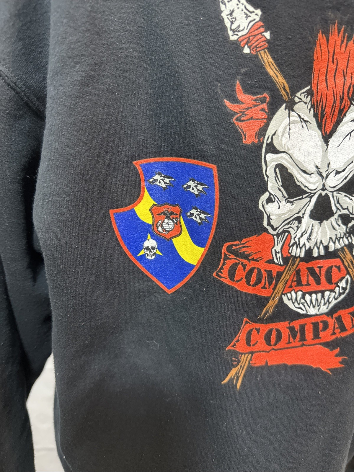 3rd Light Armored Reconnaissance Battalion Hoodie Comanche Company Men Size L