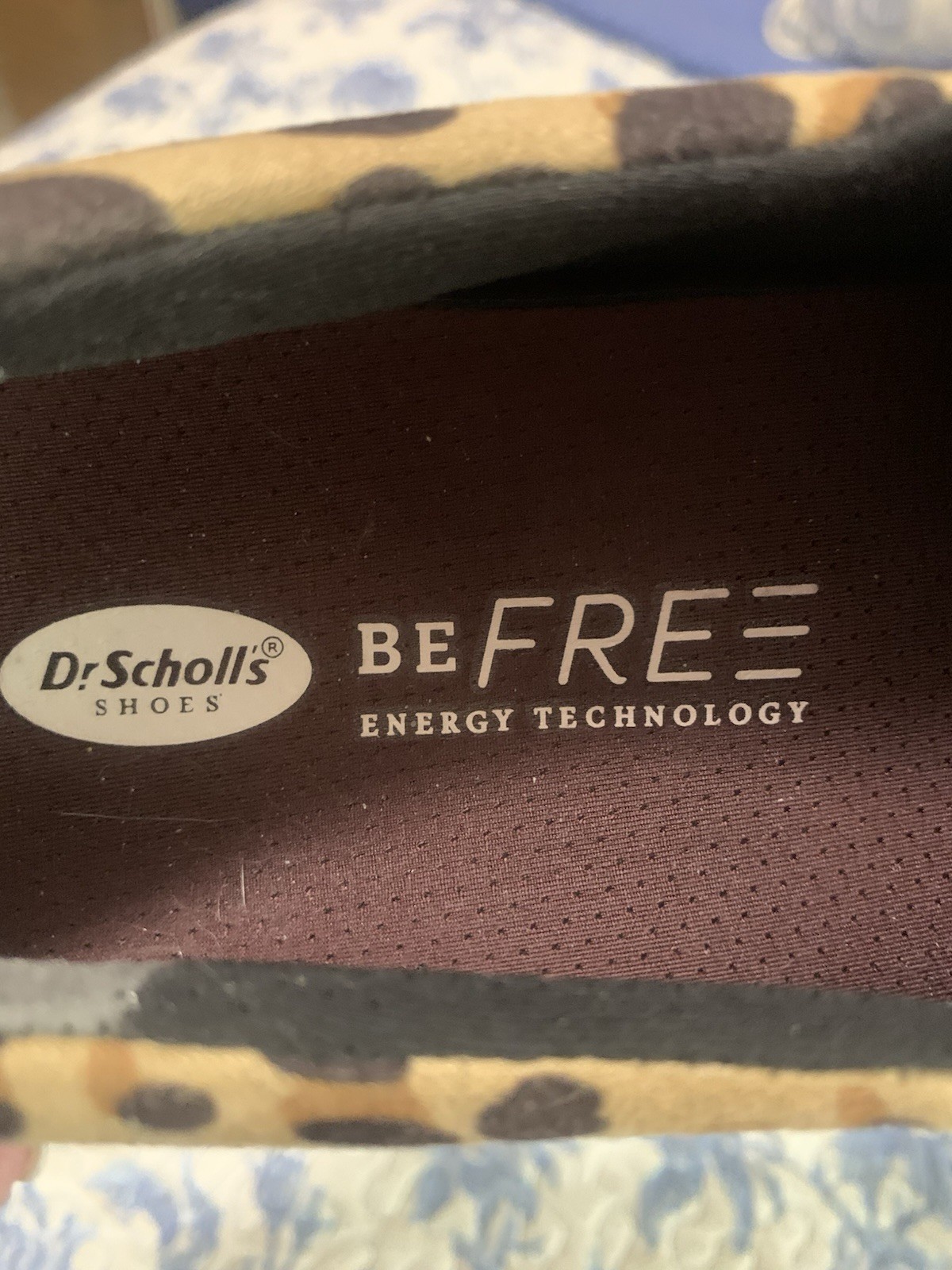 Dr. Scholl’s Be Free Energy Tech Leopard Slip-On Zipper Comfort Shoes Women 6 M