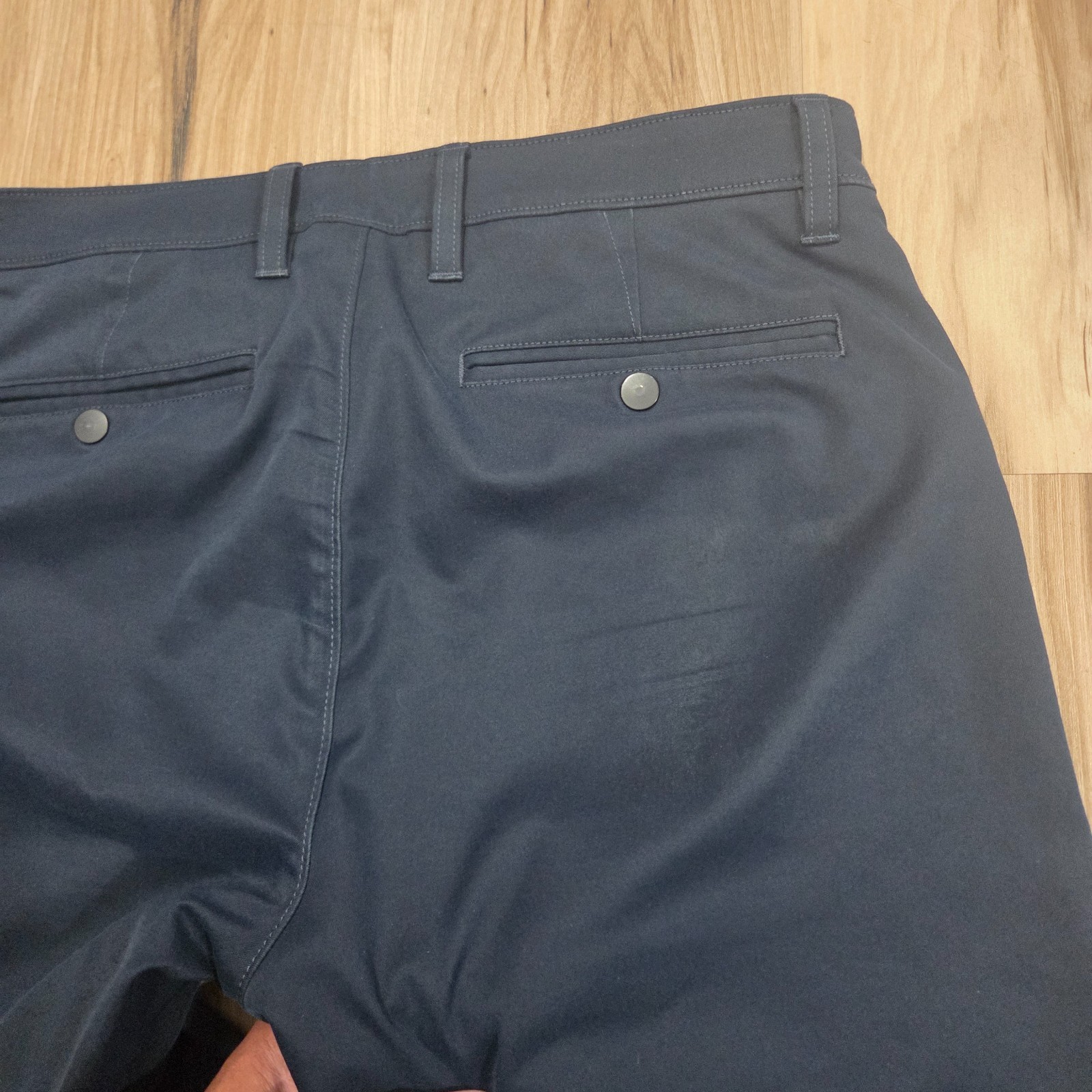 Proof Rover Pants Mens 33 Slim Fit Navy Blue Slate Technical Chino Trousers
