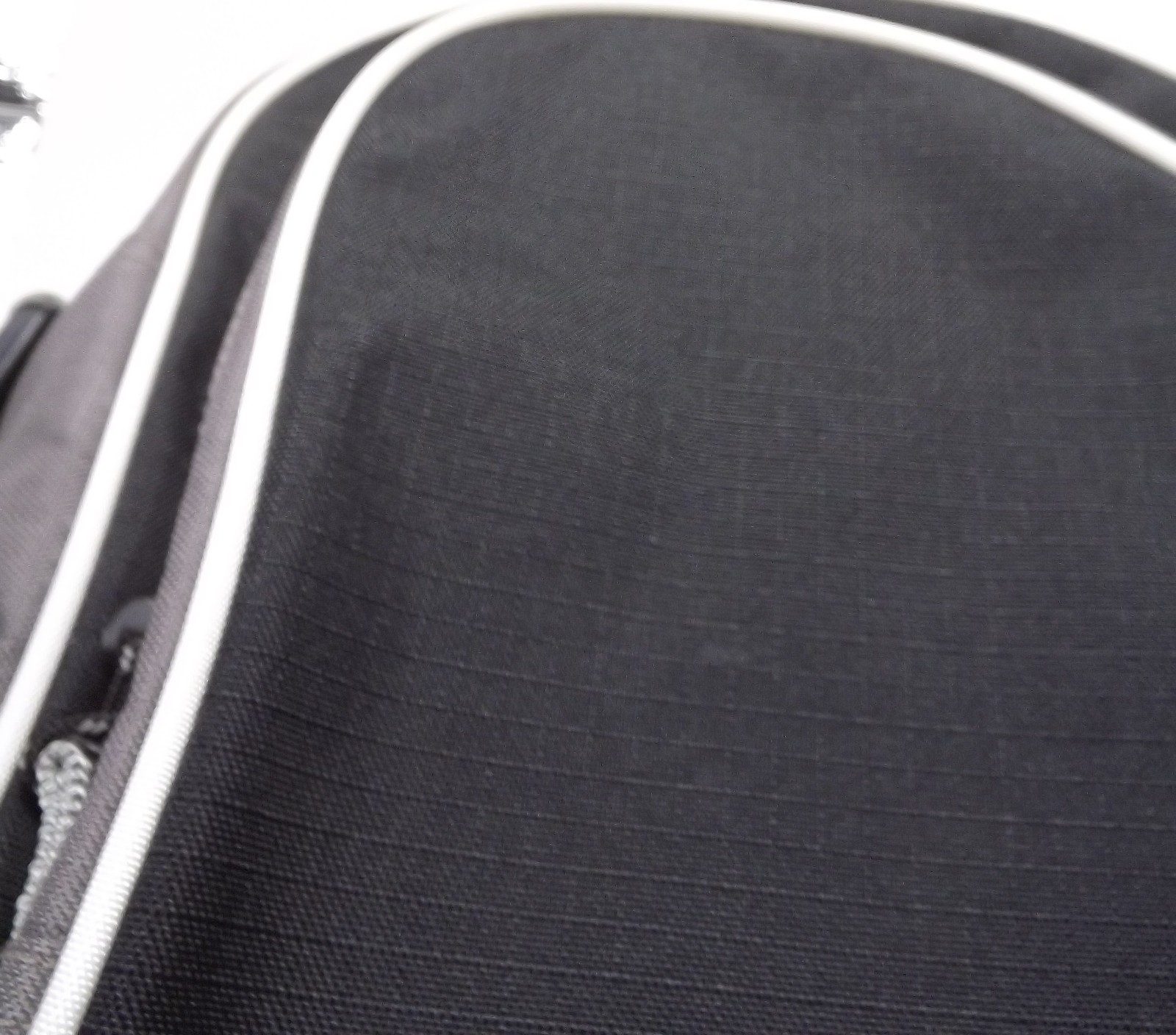 LL Bean Cross Body Satchel Black and Grey Daypack Laptop Tablet Book Tote