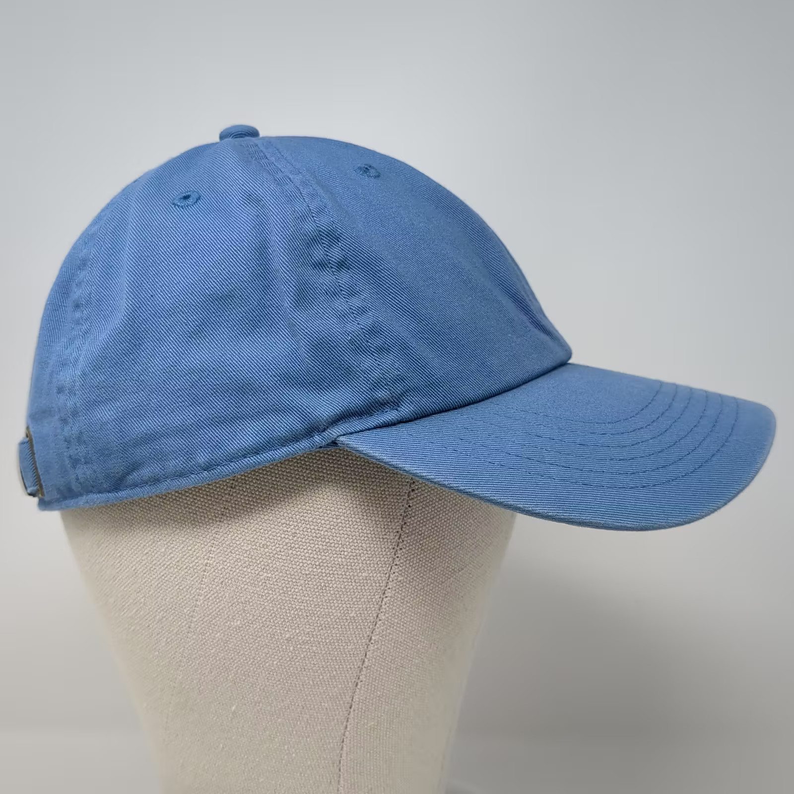 Gelante Baseball Cap Blue Slideback Hat OS Plain Solid Cotton Adjustable Blank