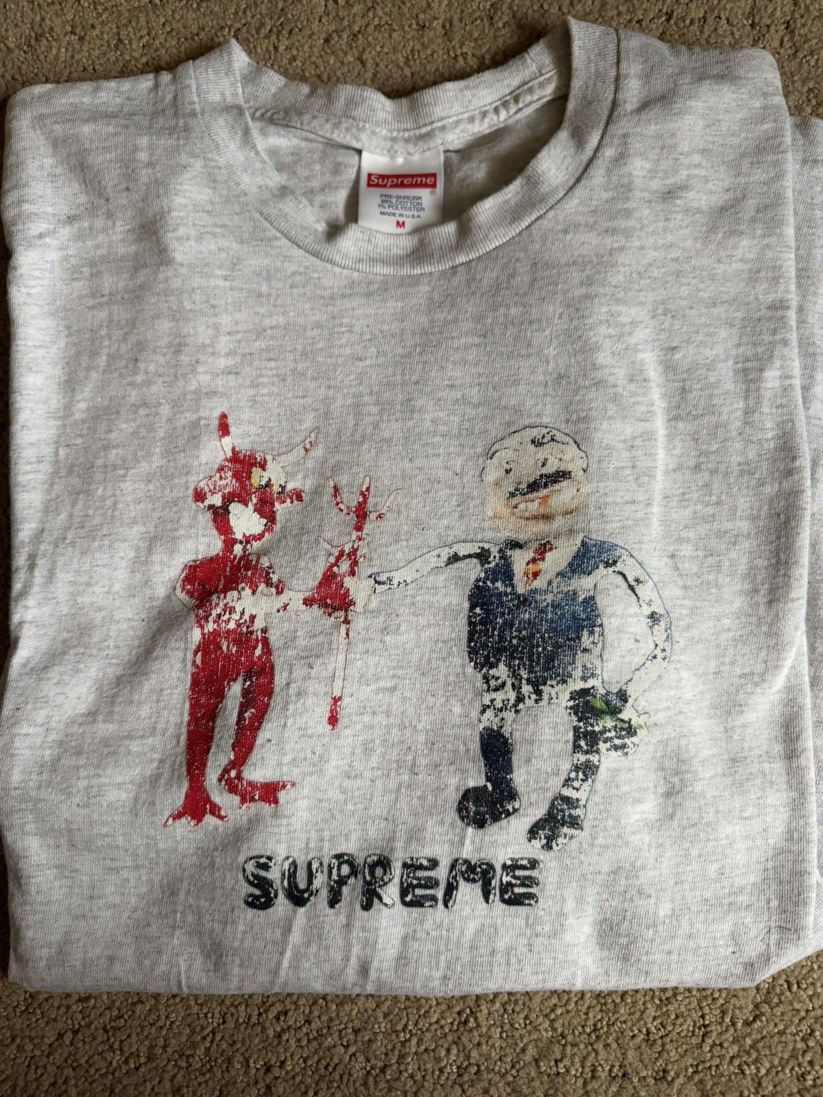 Supreme SS23 Business T-Shirt Grey Medium