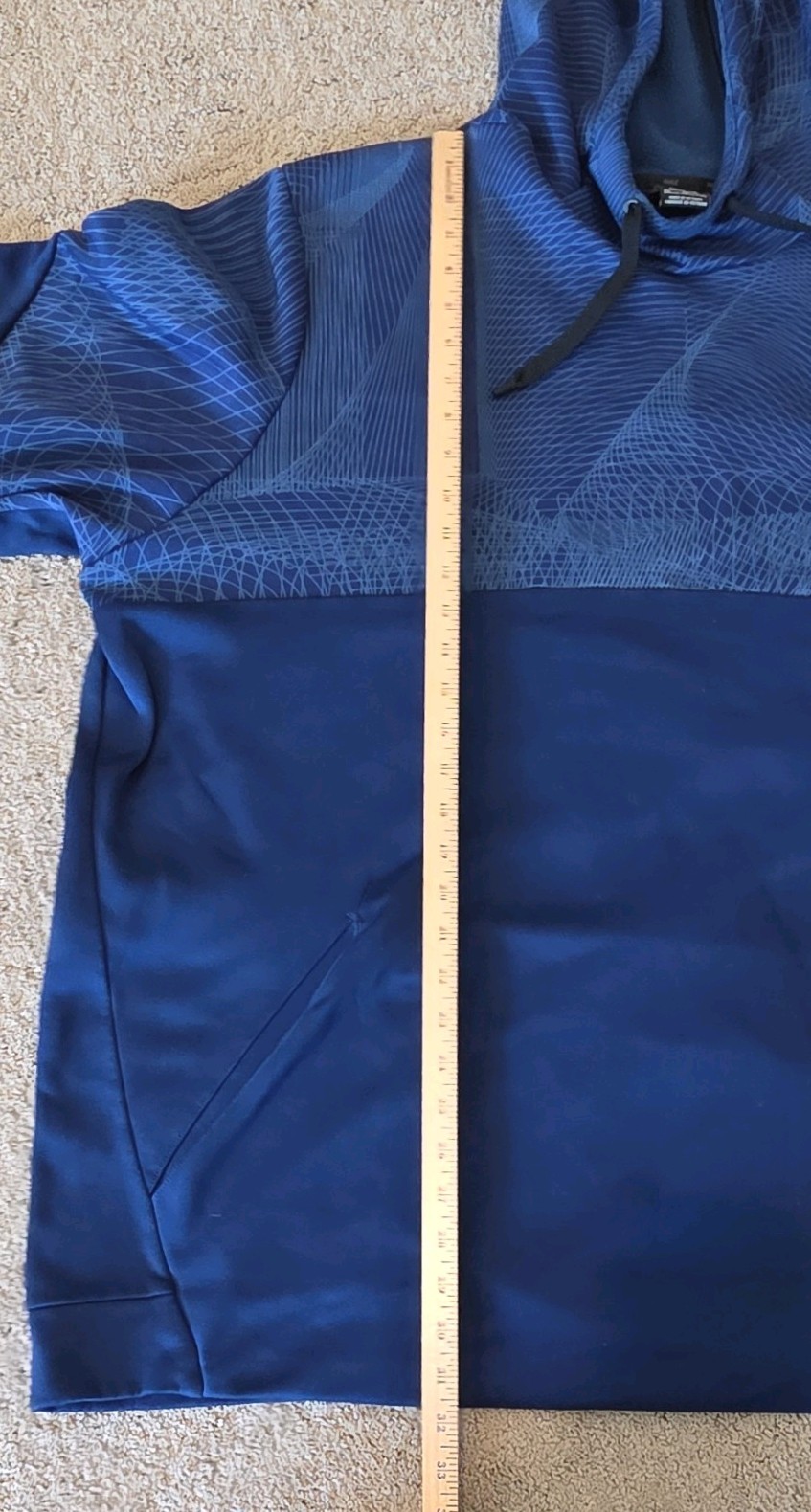NIKE Dri Fit Hoodie Blue Mens Big and Tall Size 4XLT