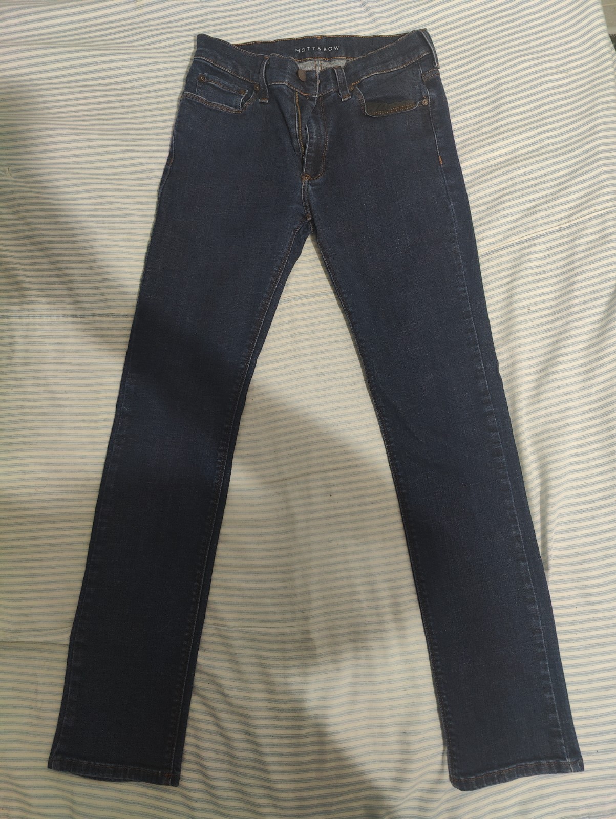 Mott & Bow Slim Fit Wooster Jeans Mens 31×32 (29×30) Dark Wash