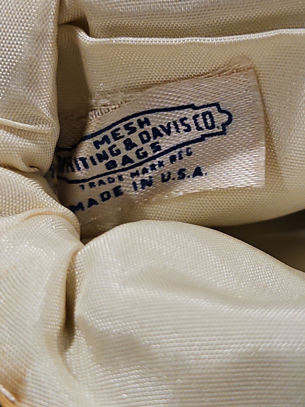 Vintage Whiting & Davis Silver Mesh Evening Bag Wristlet 1960s Art Deco