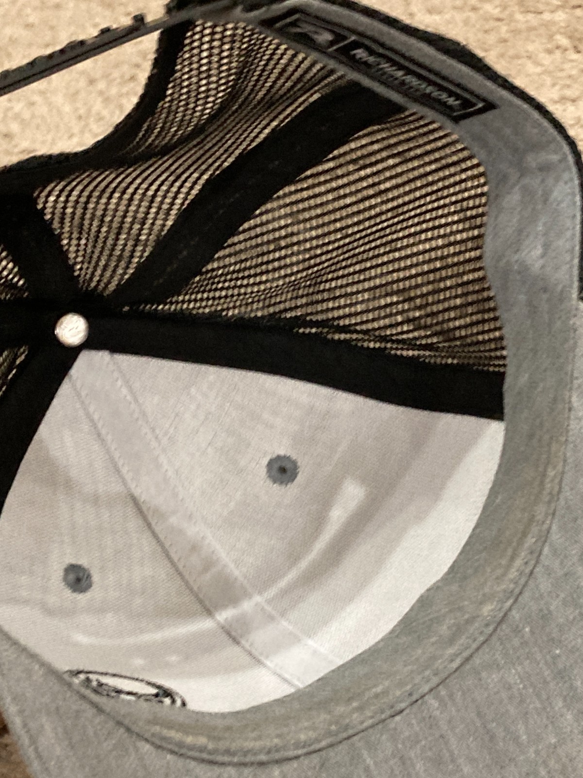 Athlon Optics Grey Black Mesh Trucker Hat Cap Early Style Retro Graphic