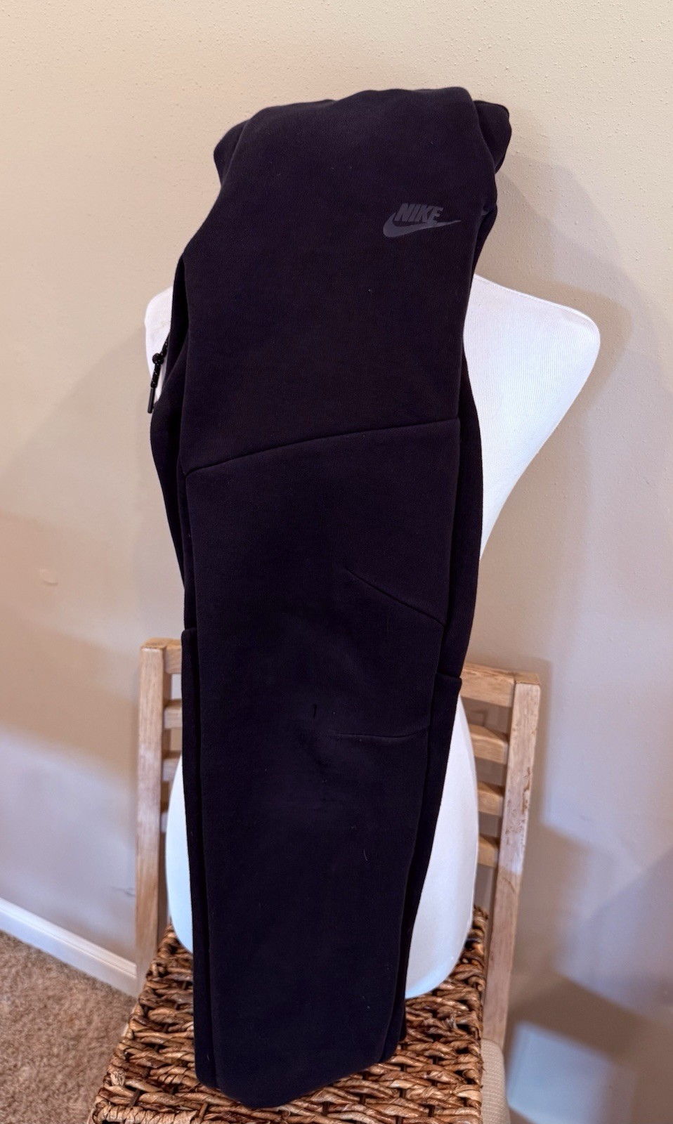 Nike Mens Tech Fleece Joggers Black Sweatpants Size S 805162-010