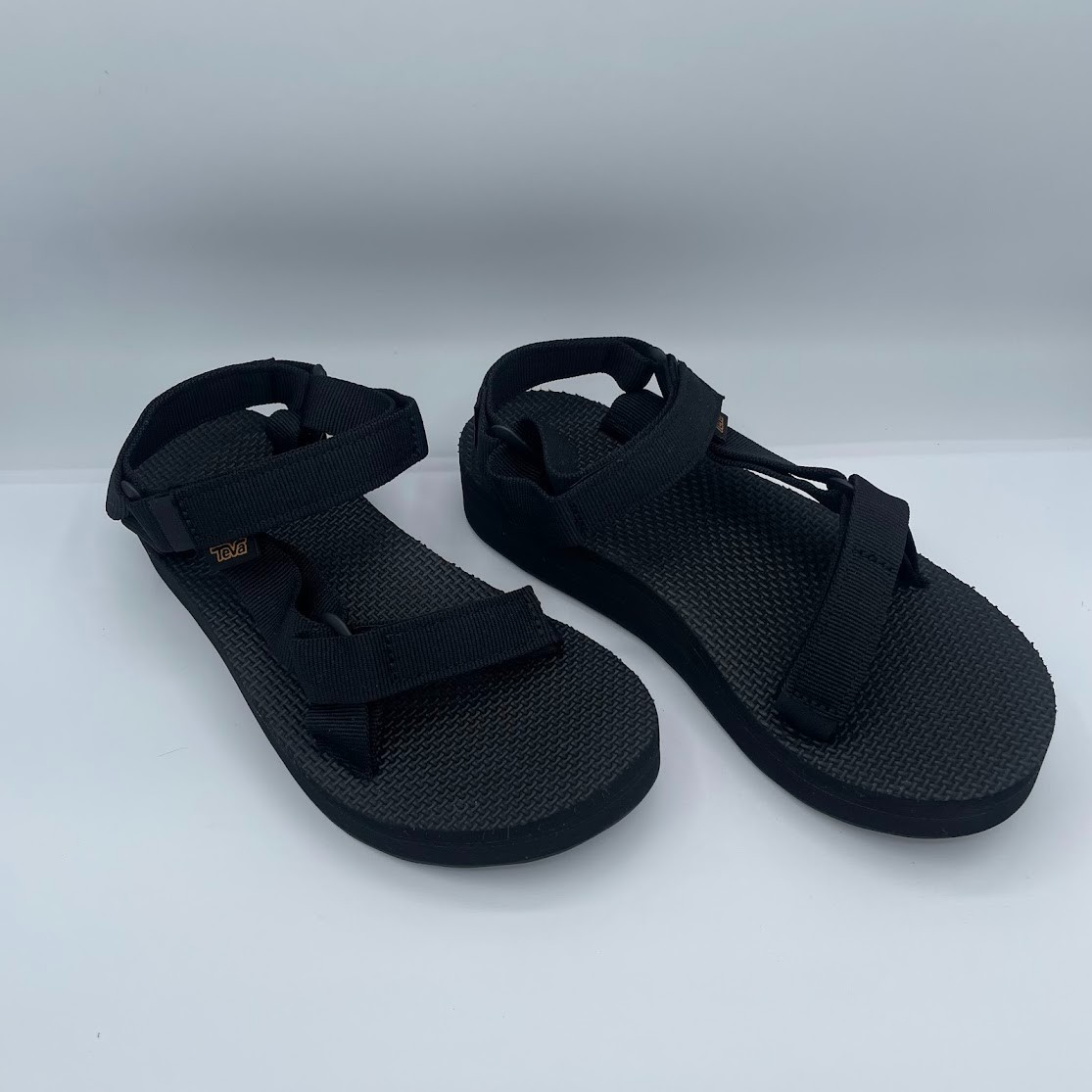 Teva Women’s Size 7 Midform Universal Black Platform Sports Sandals 1090969