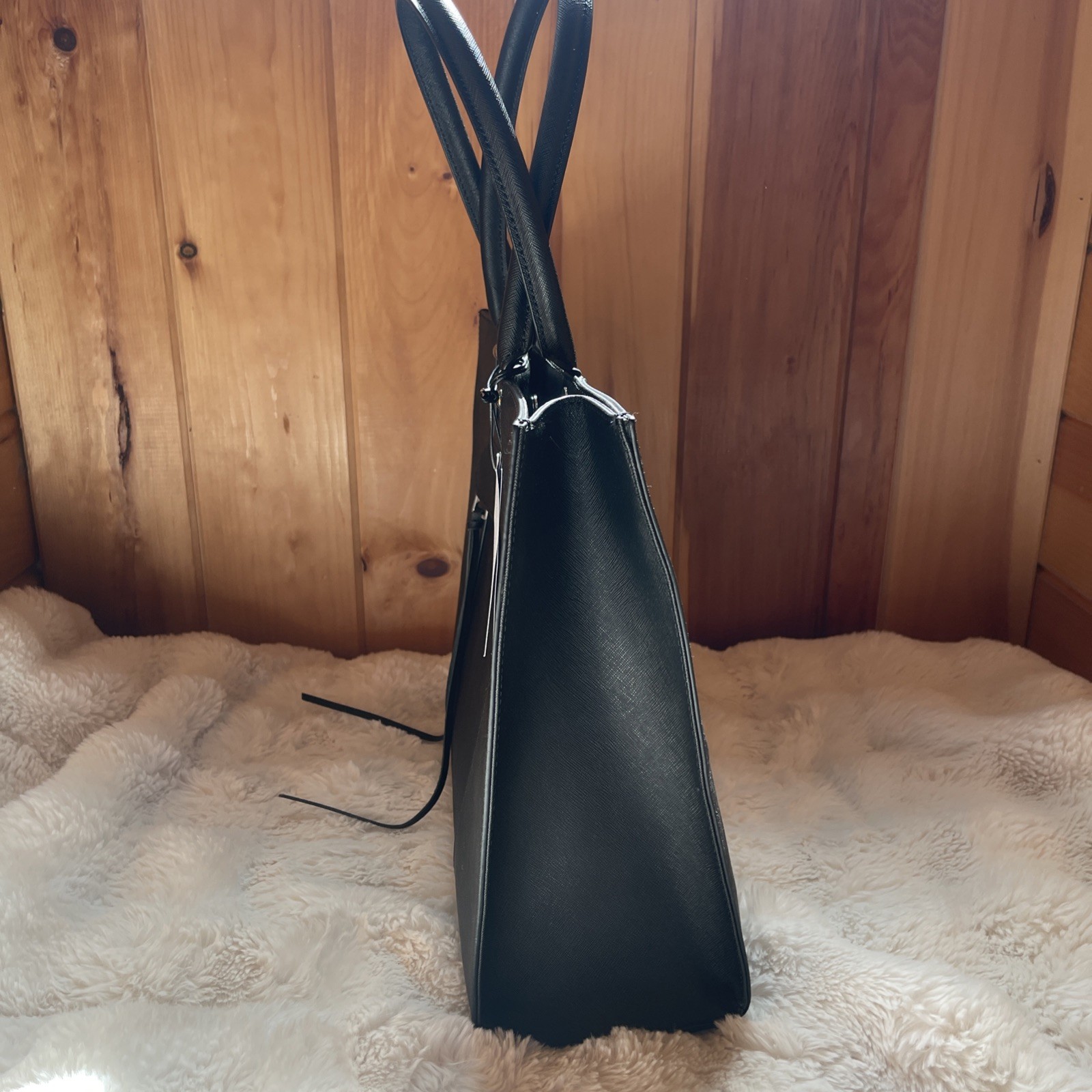 Rebecca Minkoff Medium M.A.B. Tote Black Saffiano Leather Shoulder Bag