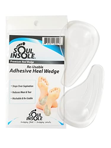 Heel Wedge for Over-Supination/Over-Pronation Re-Usable Adhesive Soul Clear