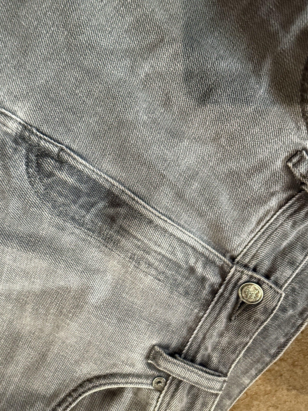 Todd Shelton Men’s Gray Straight Mid Rise Denim Jeans *Read Below*