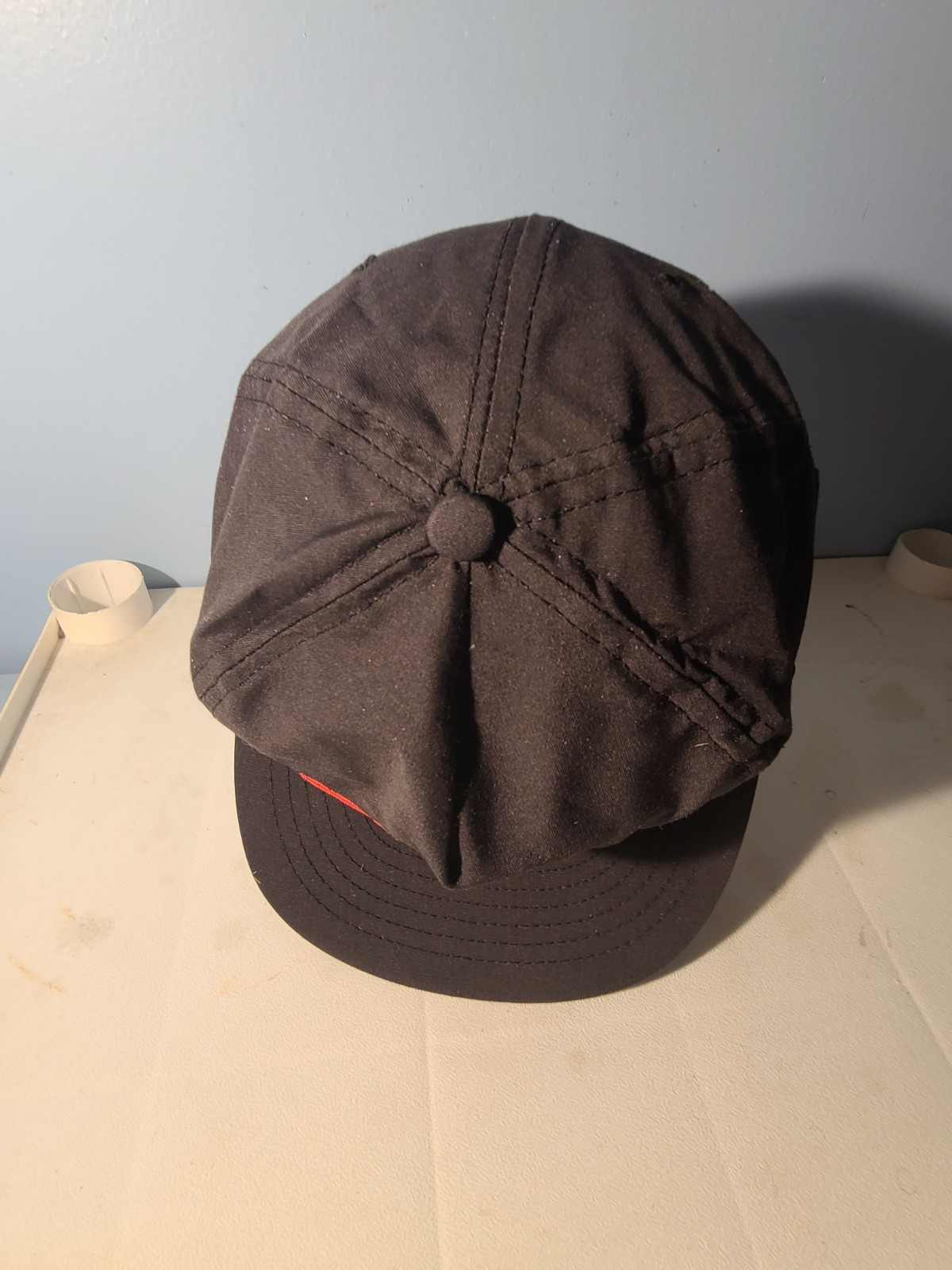 90s Days Of Thunder Hat Snapback Cap Black Pink USA Made