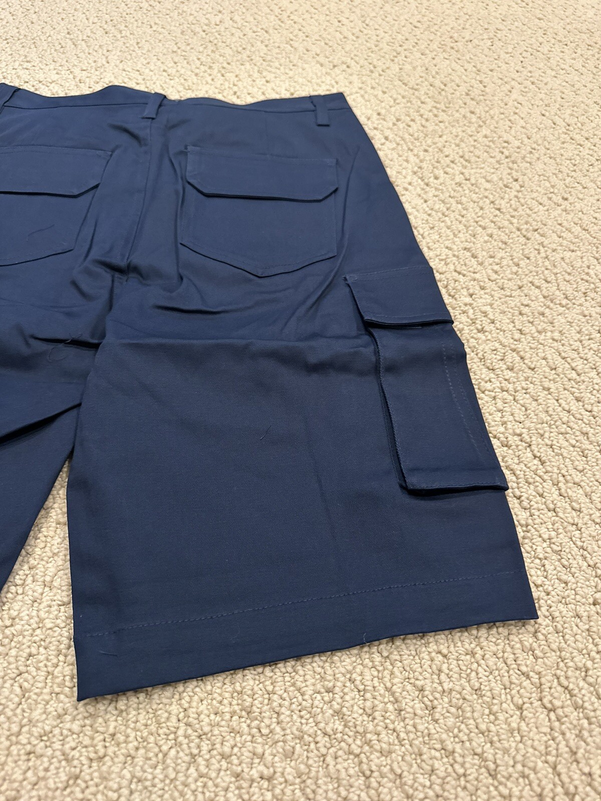 NWT Men’s Black Ice Navy Blue Cotton Cargo Pocket Shorts ALL SIZES