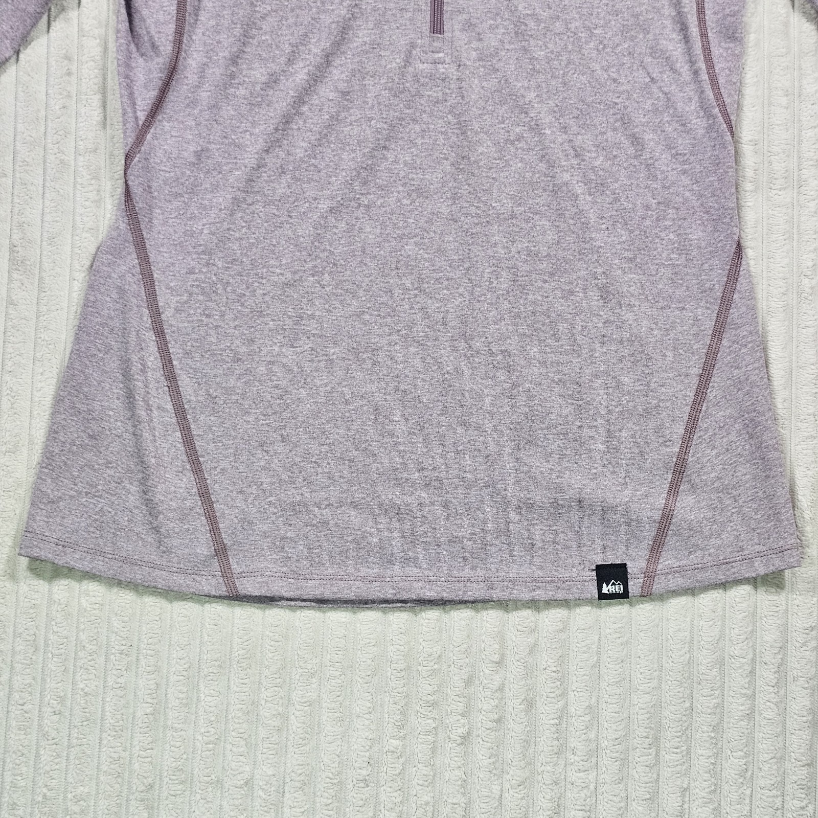 REI Co Op Pullover Women’s MEDIUM Purple 1/2 Zip Lightweight Base Layer