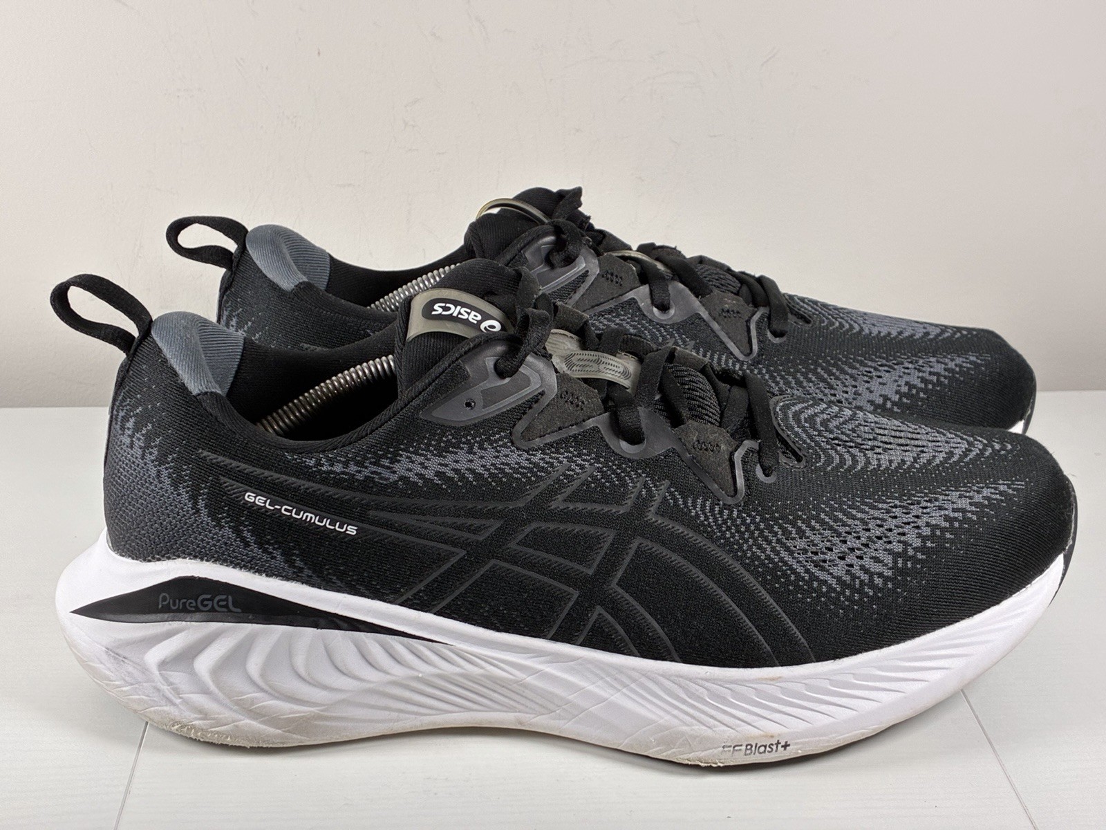 ASICS Gel-Cumulus Running Shoes Mens Size 13 Wide Black Road Trainer 1011B620