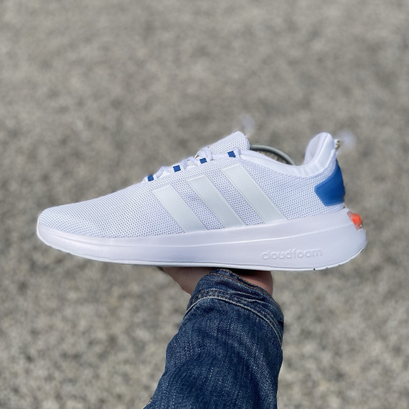 Adidas Trainer V Men’s Athletic White Sneaker Training Shoe CrossFit Gym #733