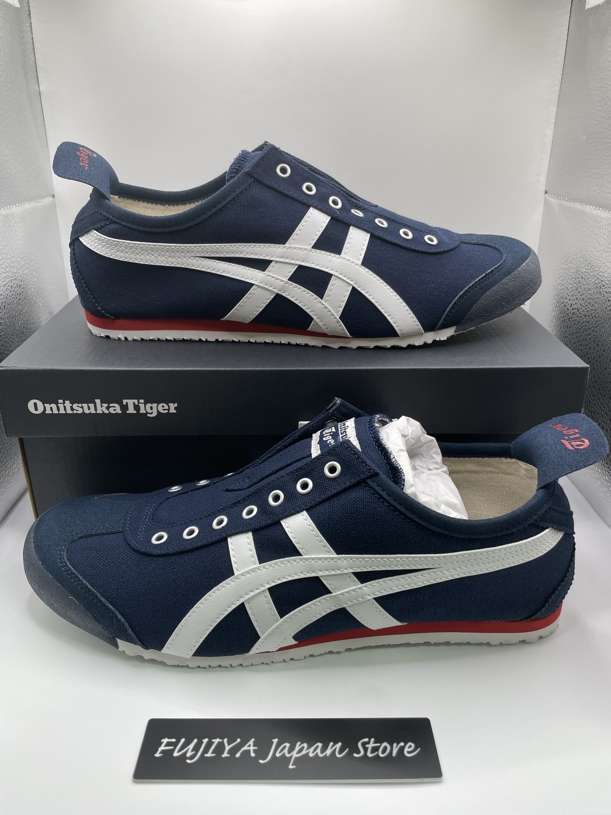 Onitsuka Tiger MEXICO 66 SLIP-ON Unisex 1183A360 401 NAVY/OFF-WHITE M8/W9.5