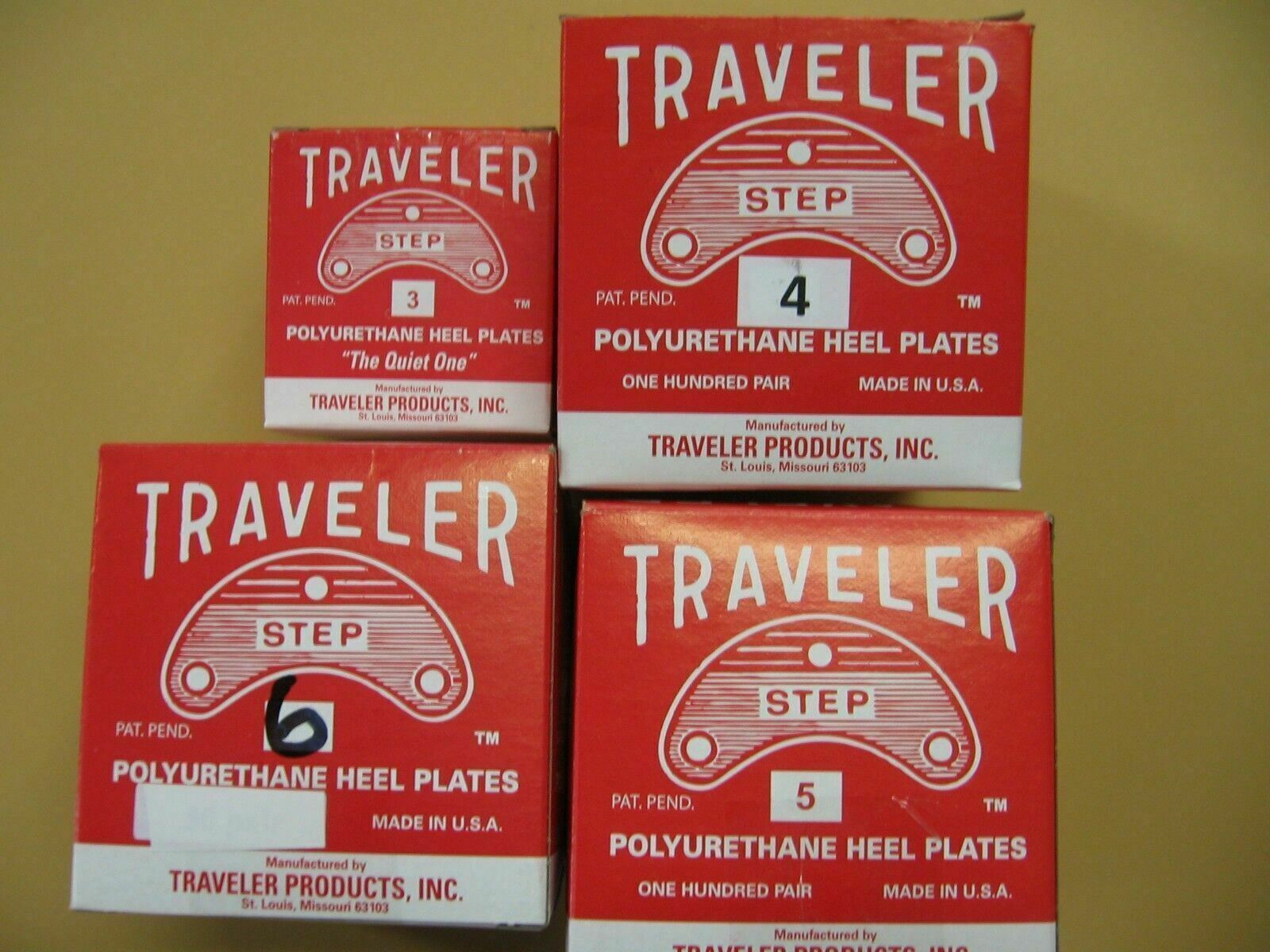 Polyurethane Heel or Toe Plates -Heel Savers Self Adhesive 100 Pairs w/ Nail Opt