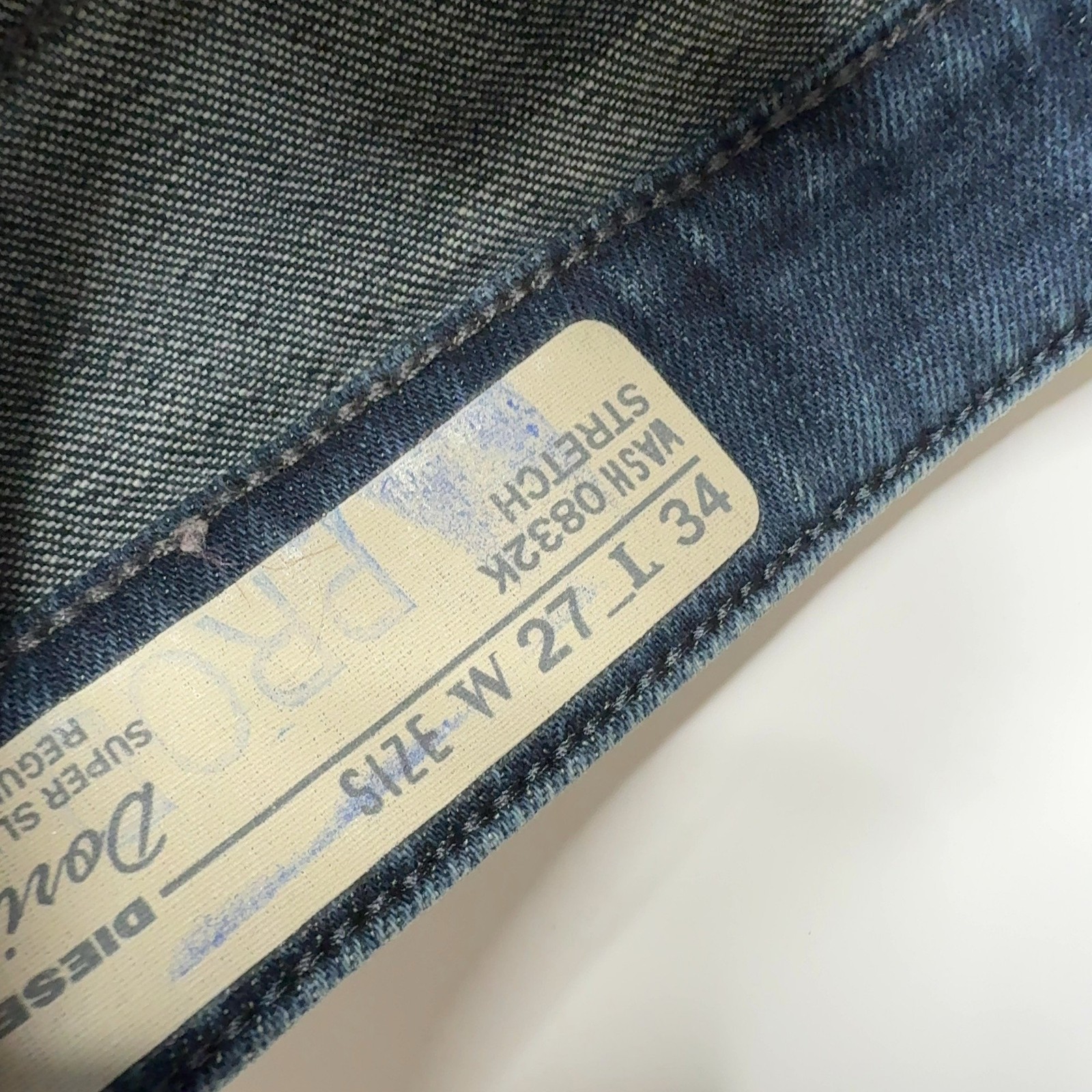 Diesel Doris-B Women’s Jeans Size 27/34 Blue Denim Super Slim Bootcut