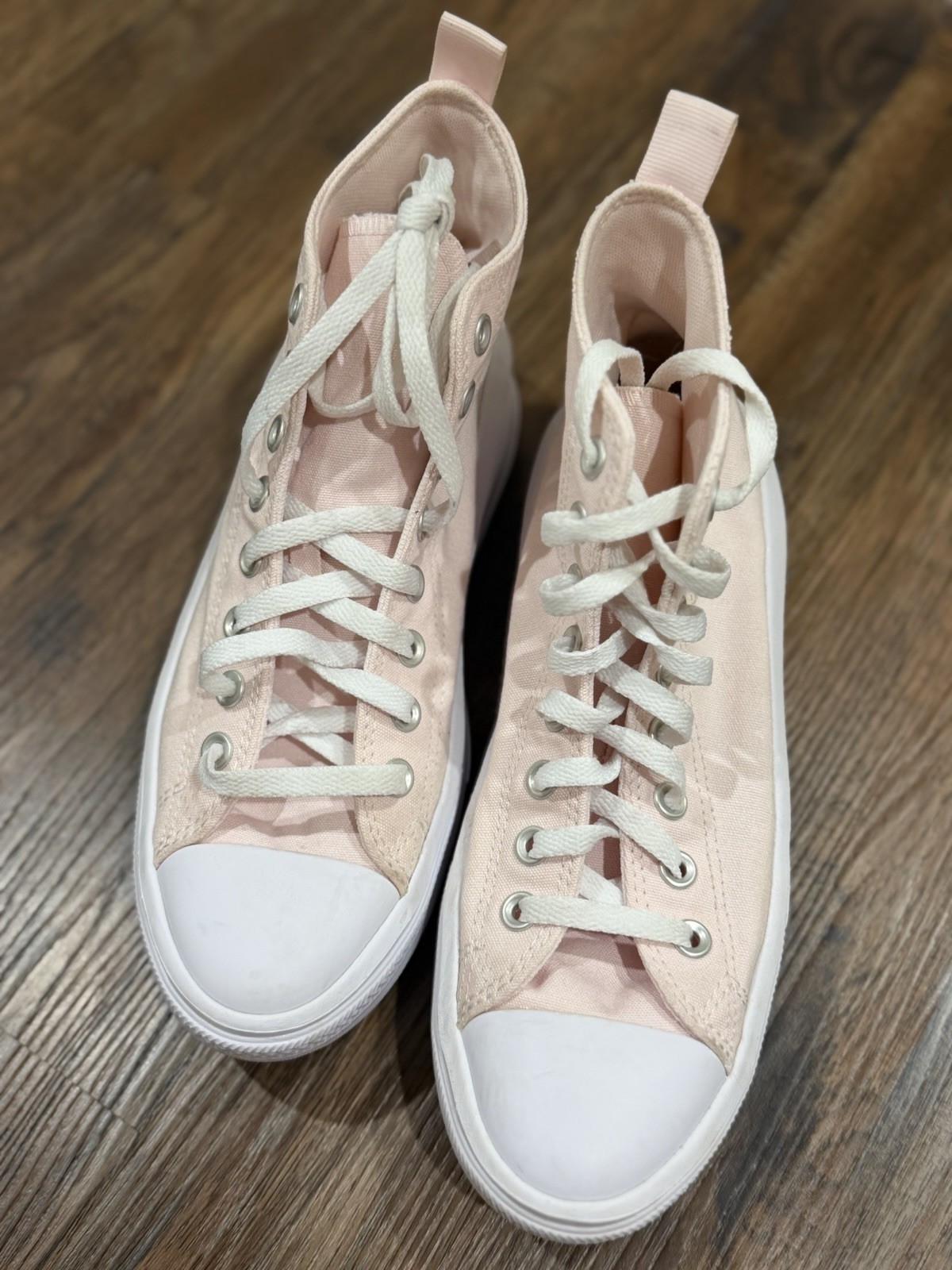 Converse Chuck Taylor All Star Lift Platform High Top Canvas Sneakers Pink/White