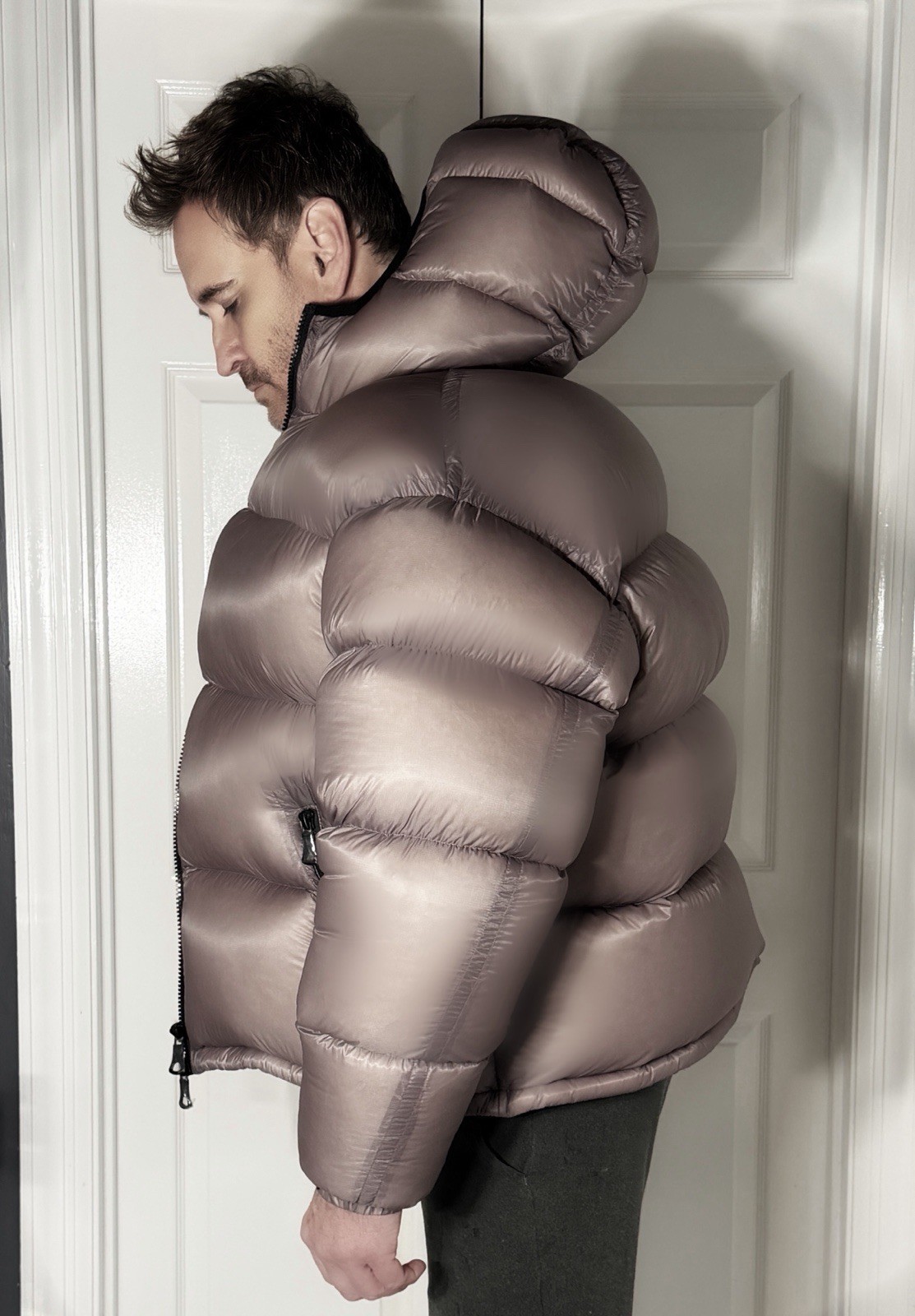 NWT MEN’S MKI MIYUKI ZOKU OVERSTUFFED DOWN PUFFER JACKET LILAC