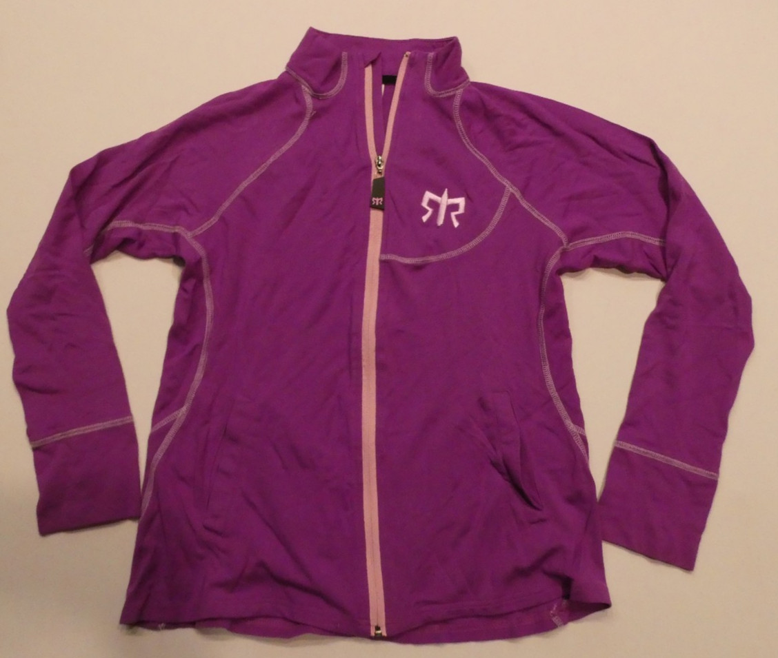 Ragnar Relay women’s huckleberry fitness/workout track/race jacket Sz M