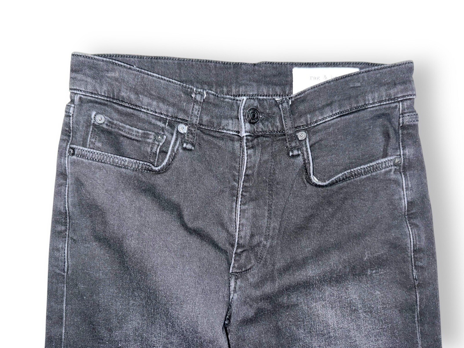 Rag & Bone Fit 2 Slim Jeans Mens Washed Black Denim 29 x 32 EUC