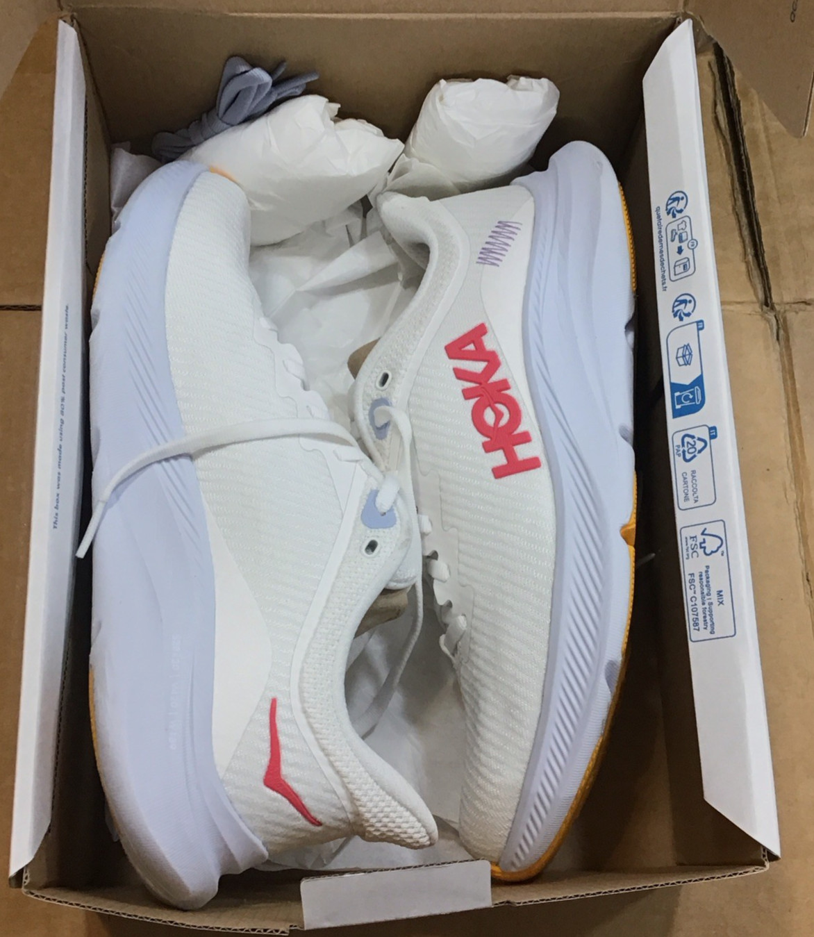 Hoka One One Solimar Running Shoes White 1123075 WHTS Womens
